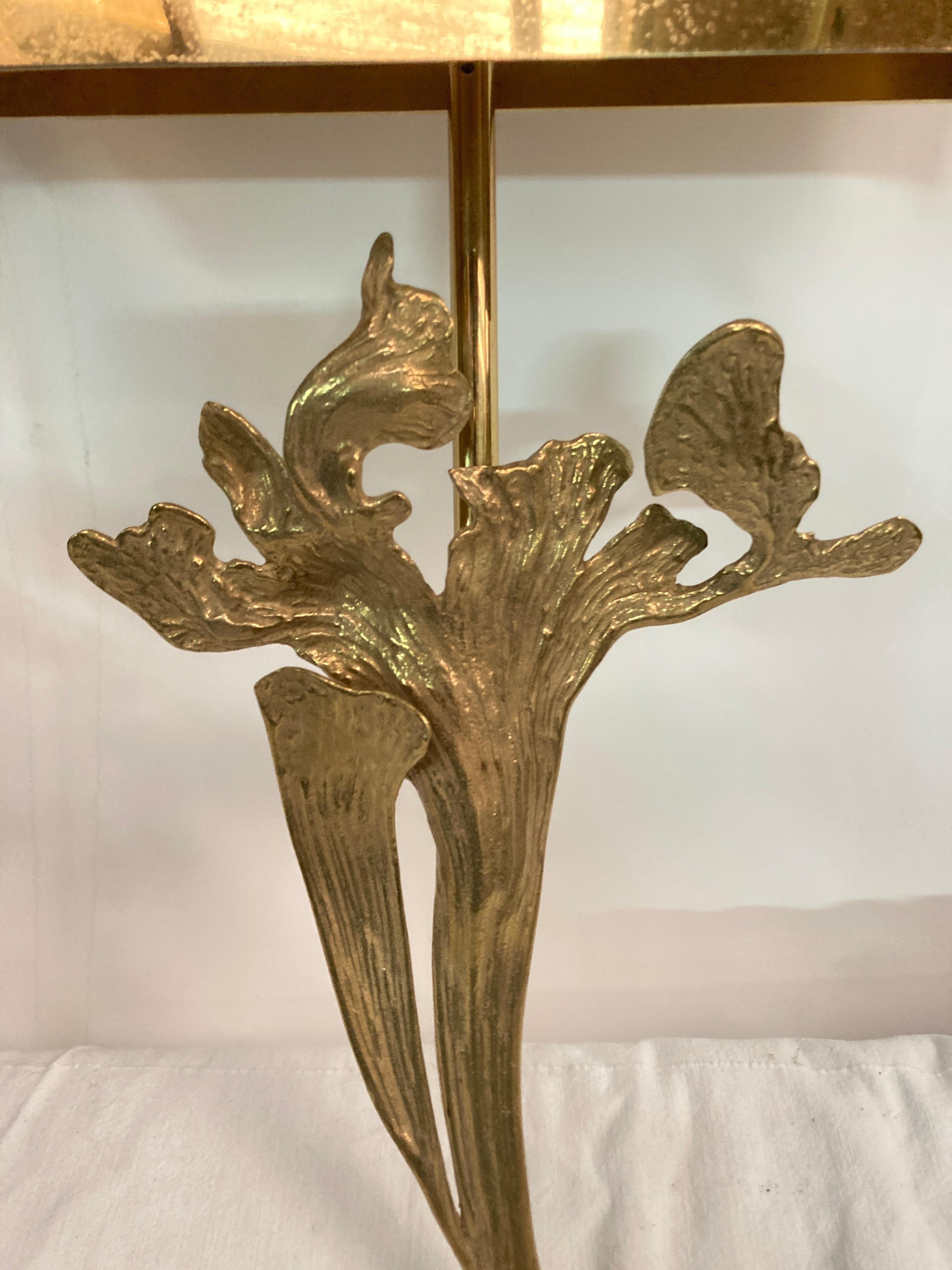 Bronze 1970's bronze sconces by Maison Charles For Sale