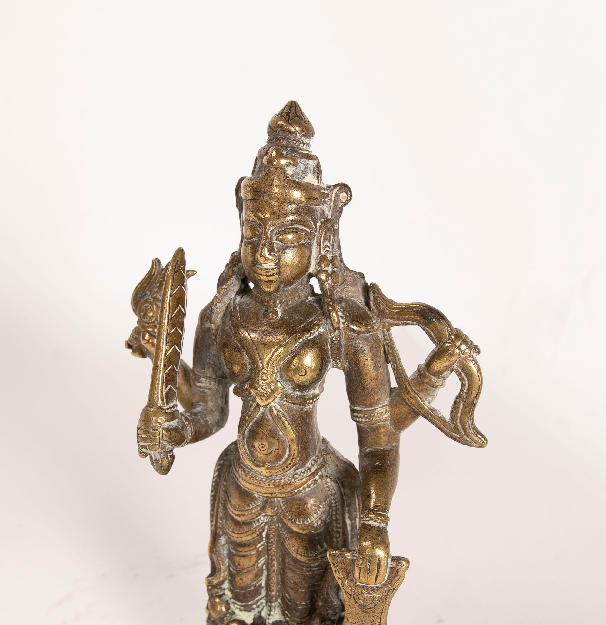 Scultura in bronzo del 1970 raffigurante Buddha in vendita 1
