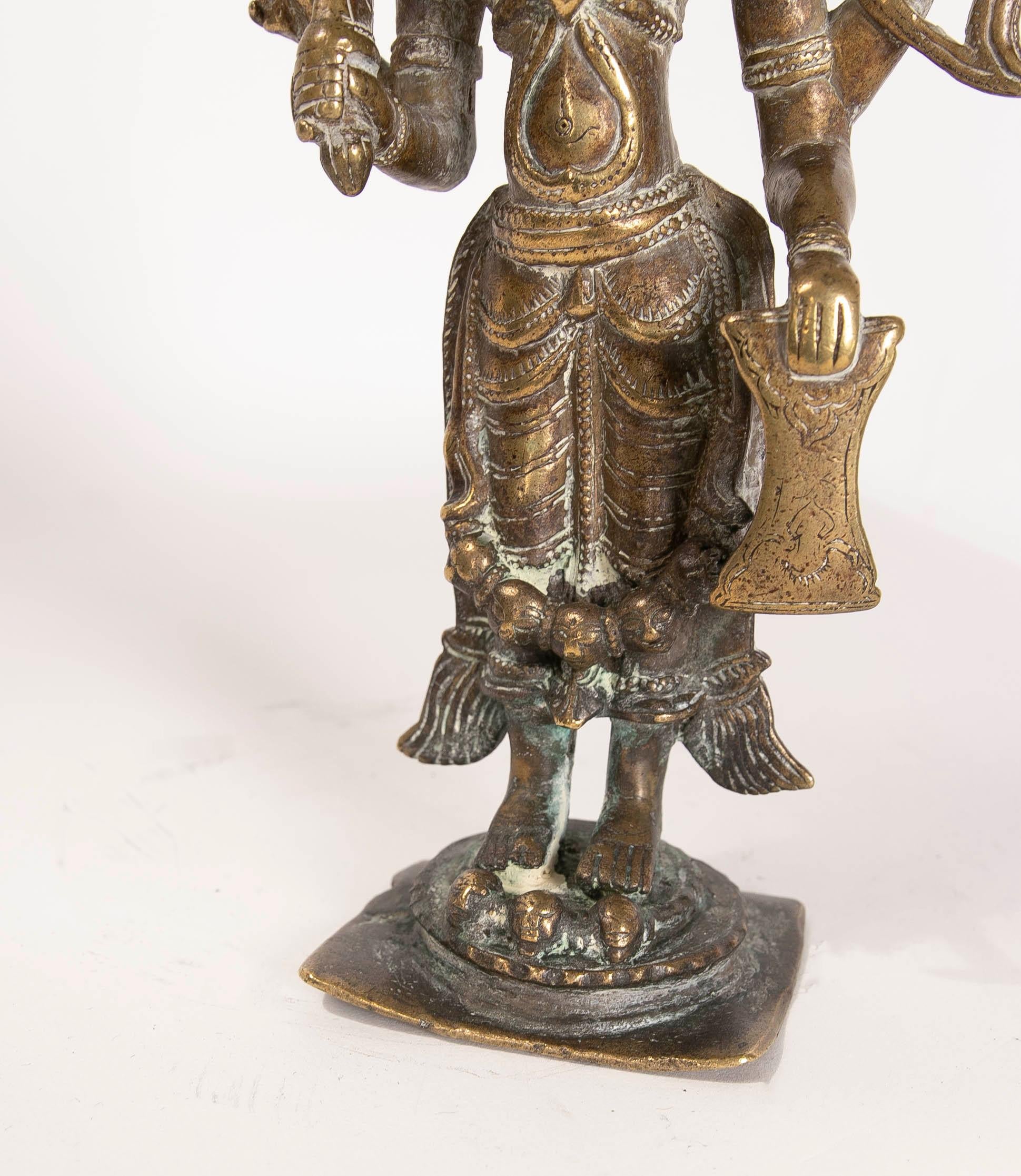 1970er Bronze-Skulptur des Buddha  im Angebot 5