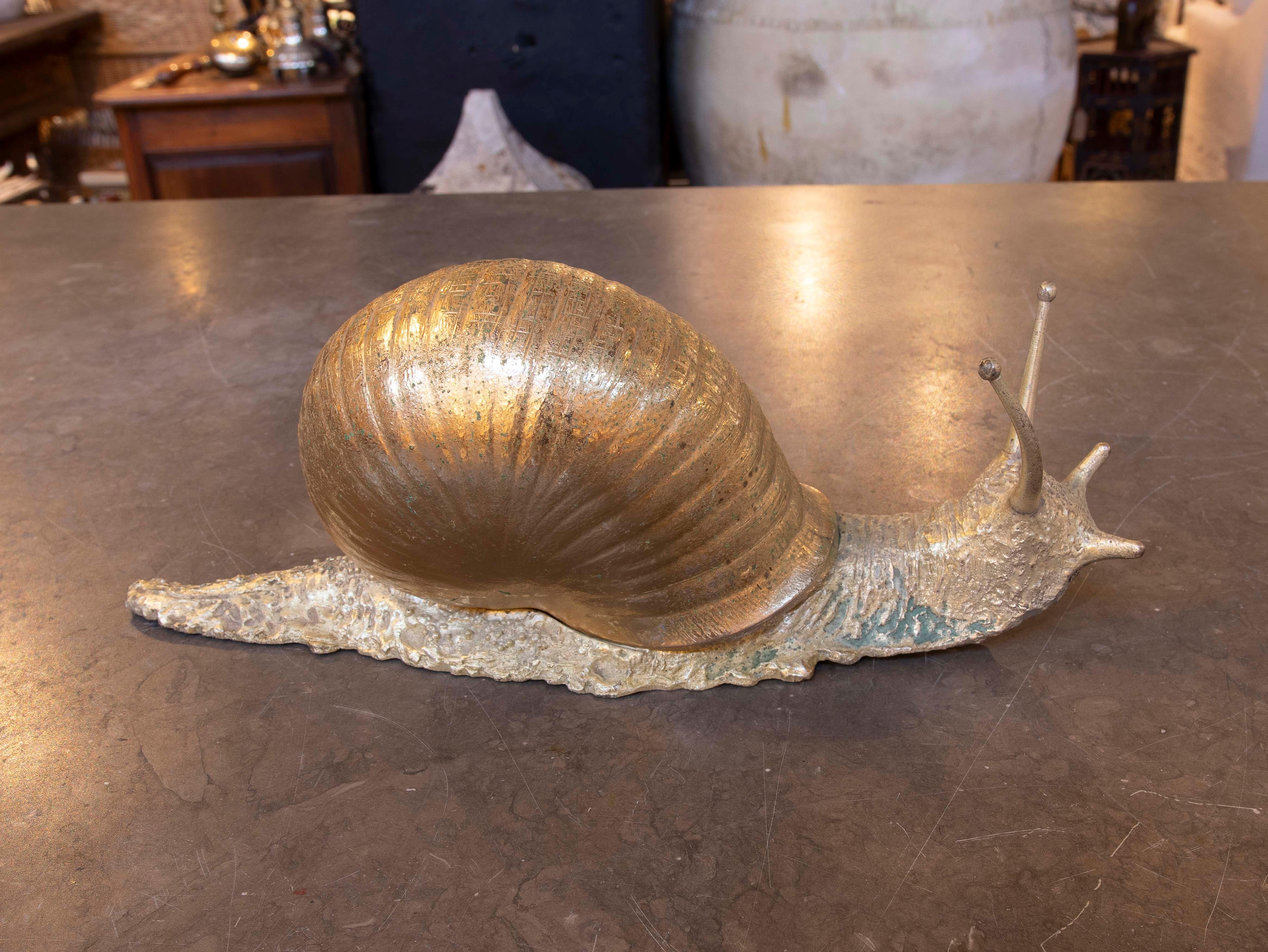 1970s Bronze Snail Table Sculpture 7