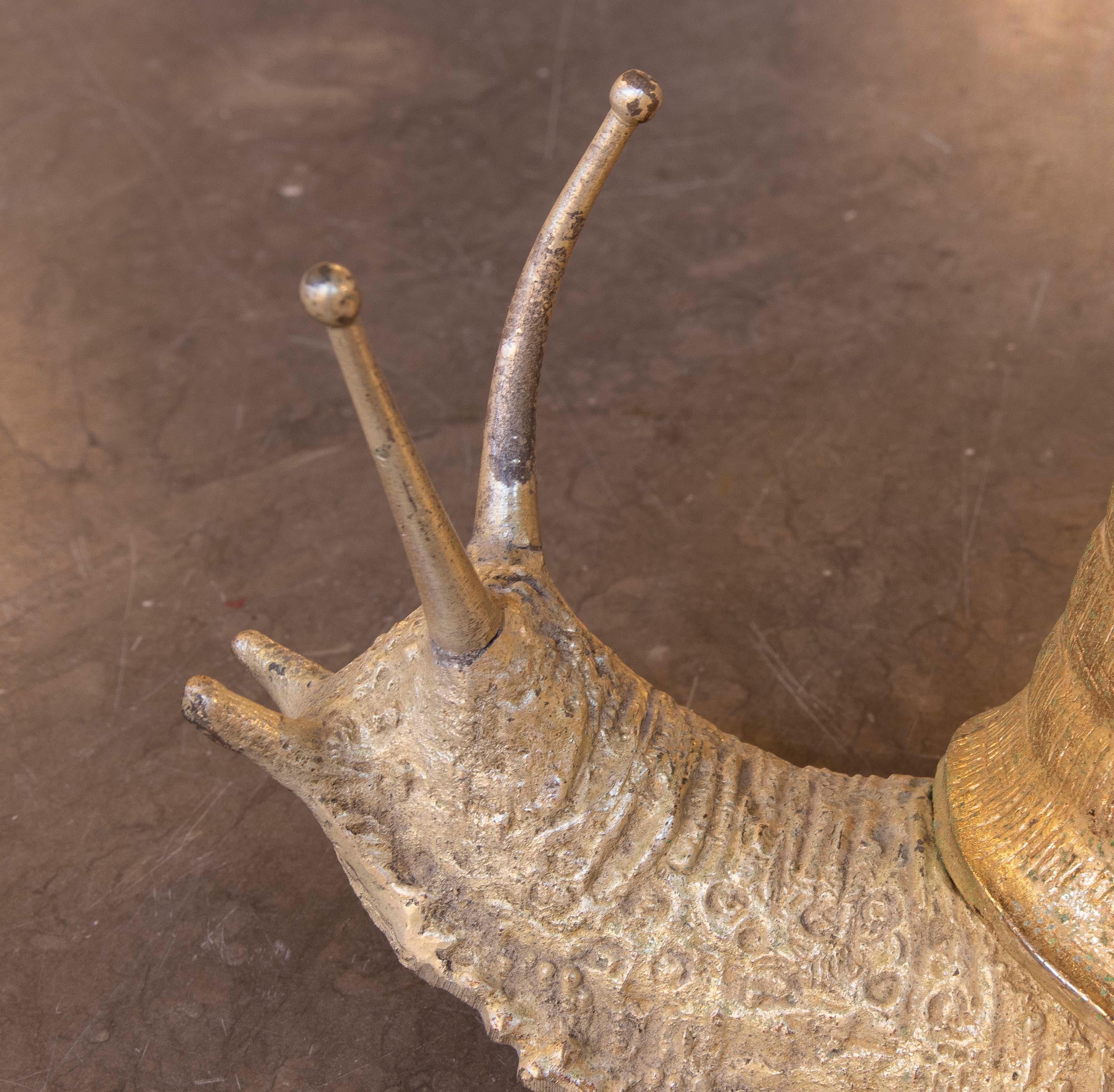 1970s Bronze Snail Table Sculpture 10