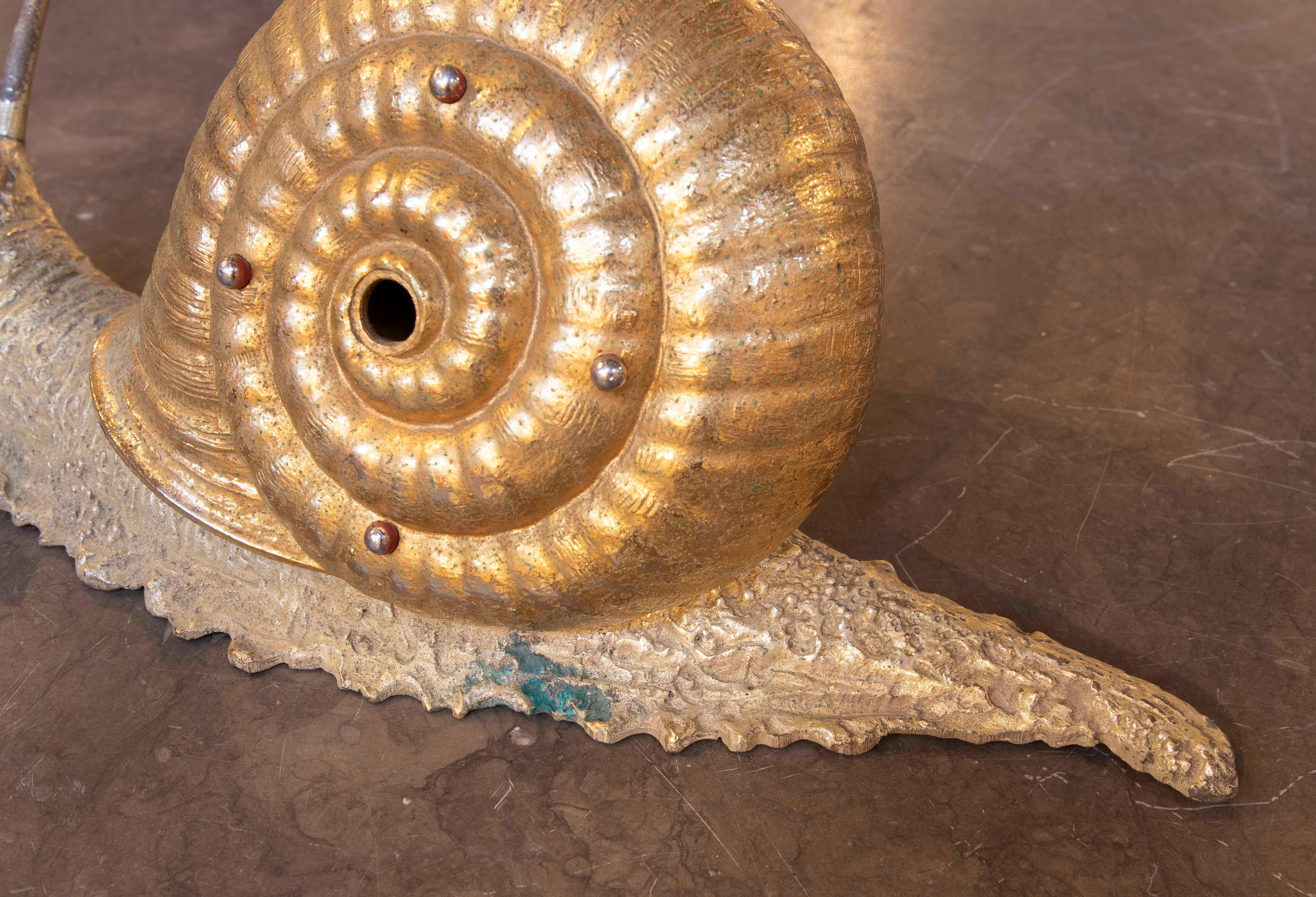 1970s Bronze Snail Table Sculpture 11