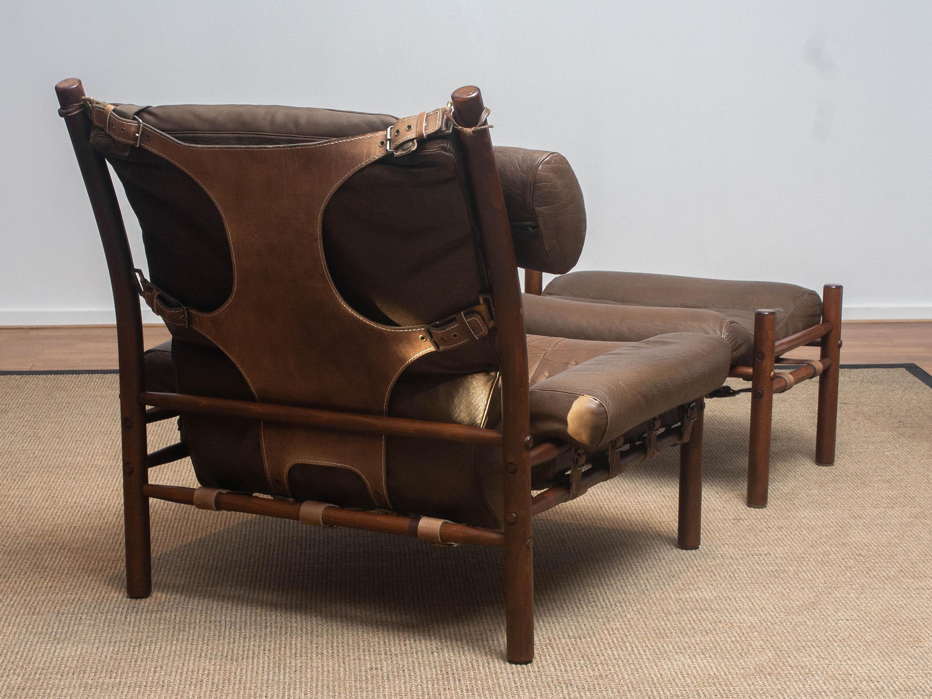 1970s, Brown Leather Chair 