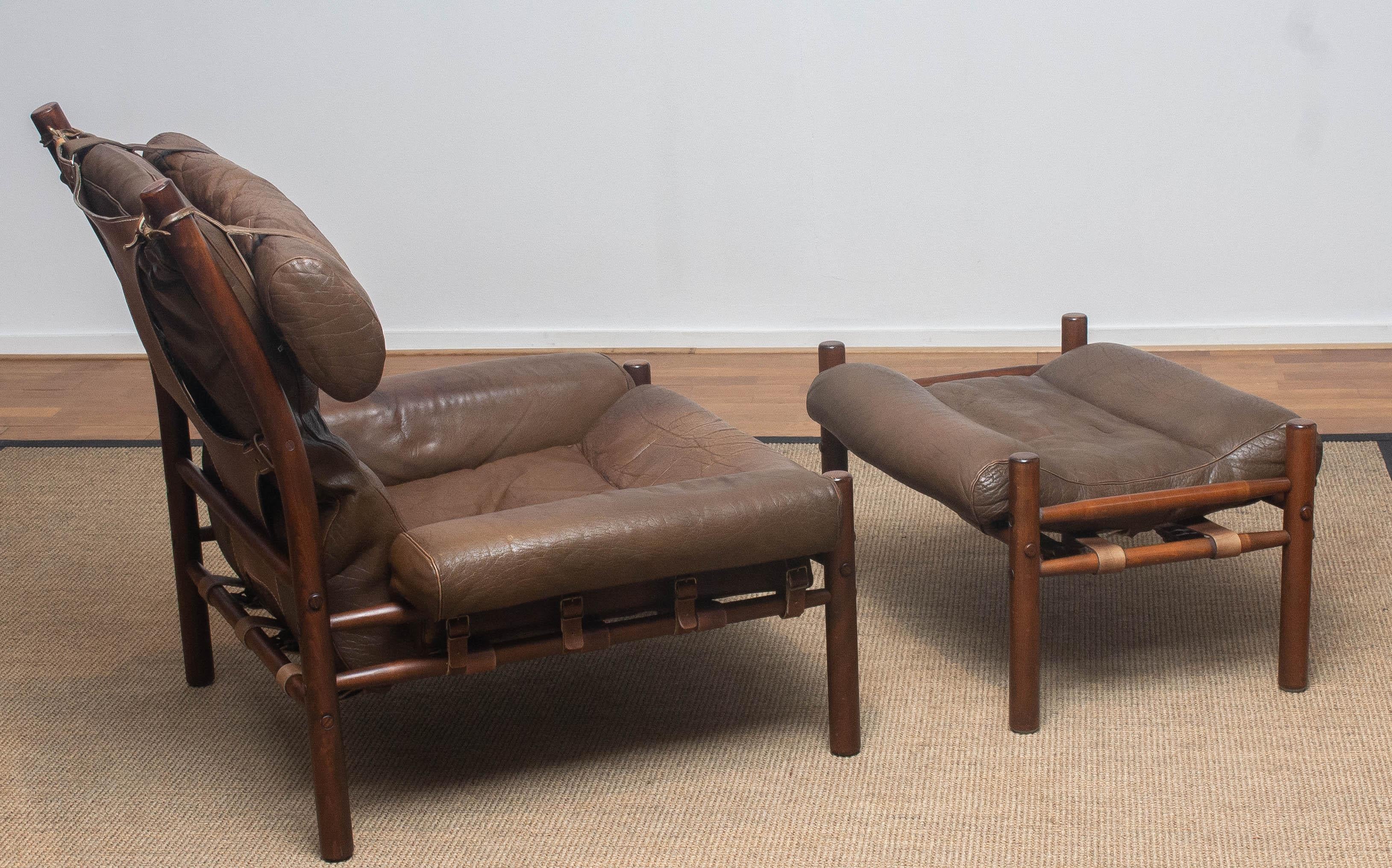 1970s, Brown Leather Chair 