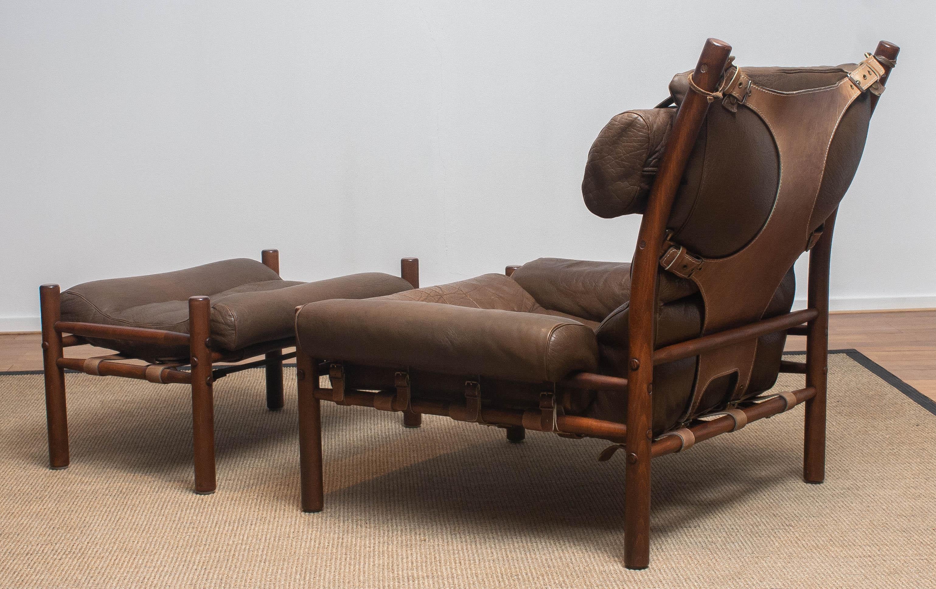 1970s, Brown Leather Chair 