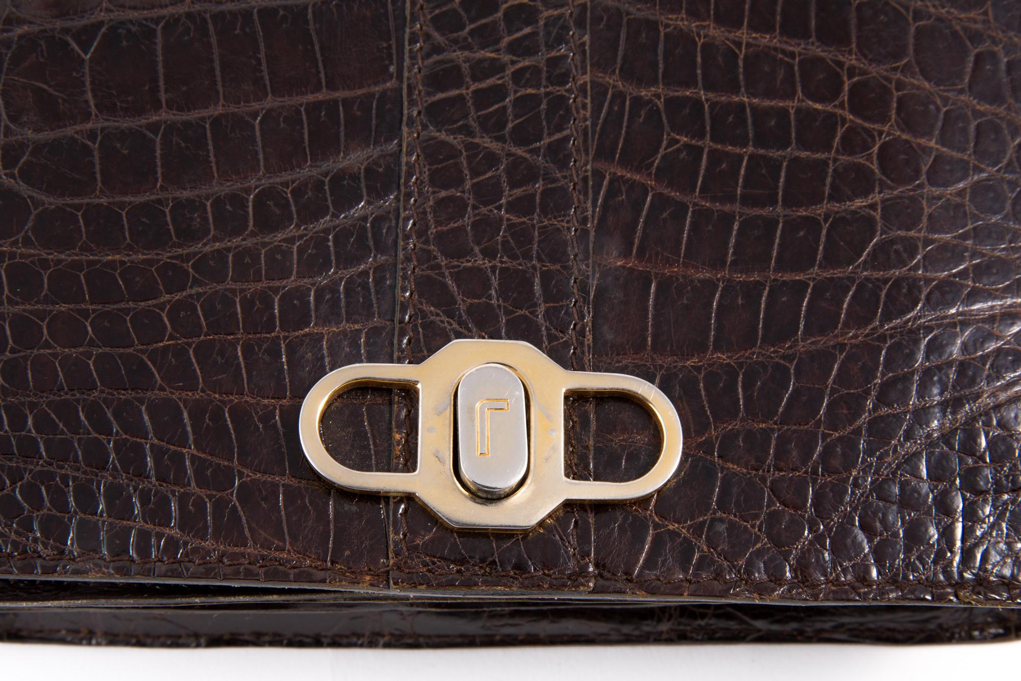 1970s Brown Leather HandBag  2