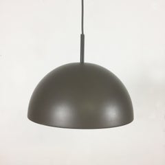 Lampada a bolla in metallo marrone degli anni '70 di Rolf Krüger per Staff Lights, Germania