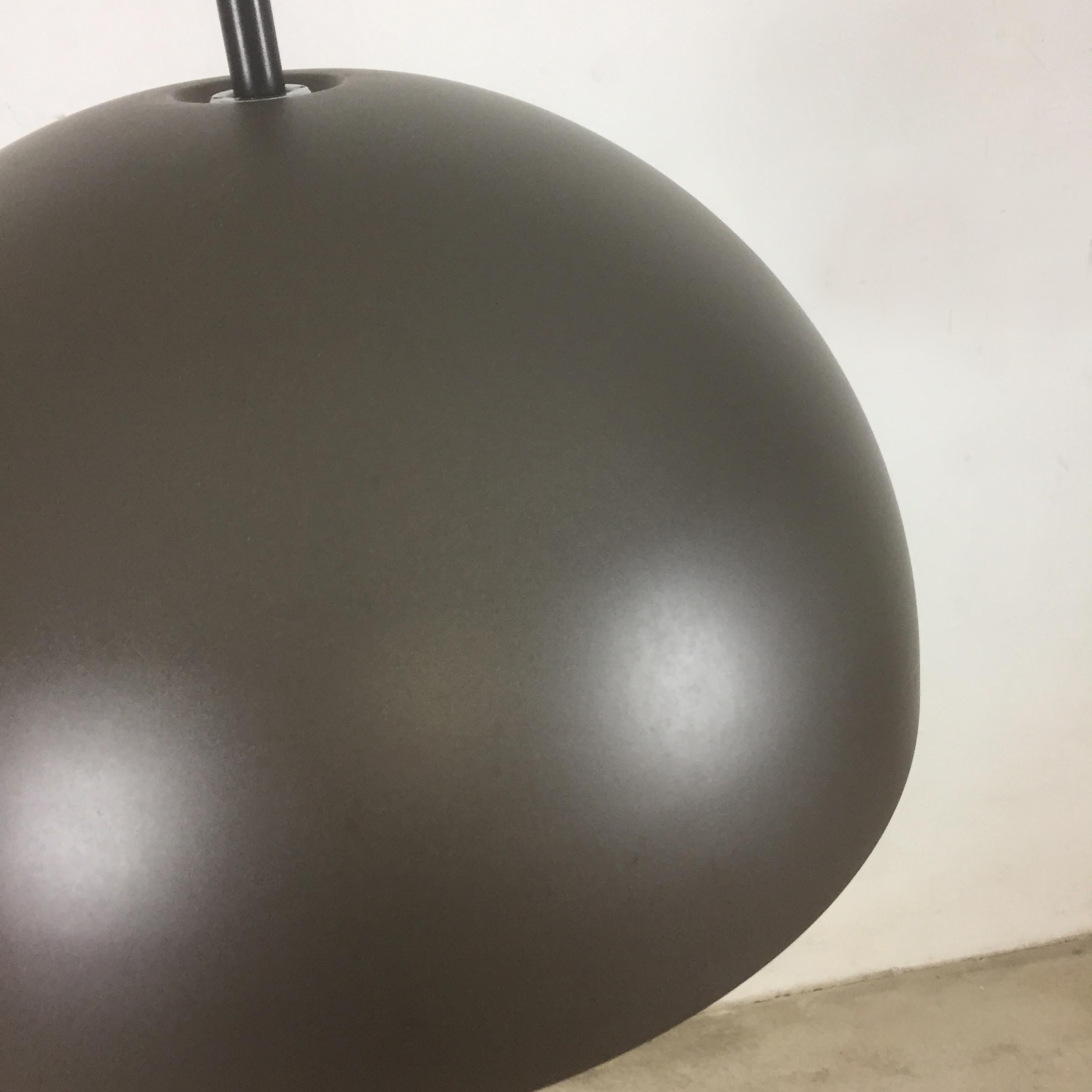 1970s Brown Metal Bubble Hanging Light by Rolf Krüger for Staff Lights, Germany For Sale 2