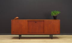 Enfilade en teck marron design scandinave classique vintage des années 1970