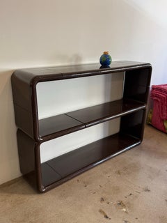 1970's Brown Umbo Modular Bookshelf