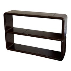 1970's Brown Umbo Modular Bookshelf