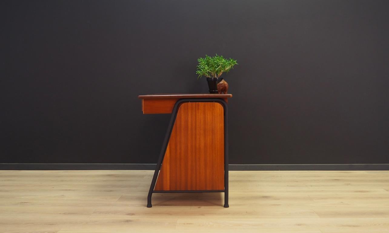 1970s Brown Writing Desk Danish Design Midcentury Original For Sale 4