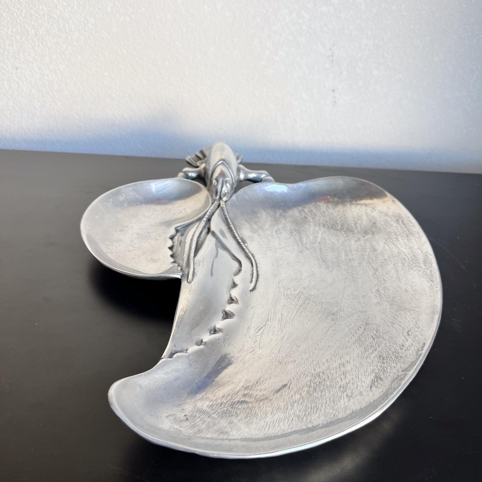 Bruce Cox, Hummer-Skulptur-Serviertablett-Platte, 1970er Jahre im Angebot 4