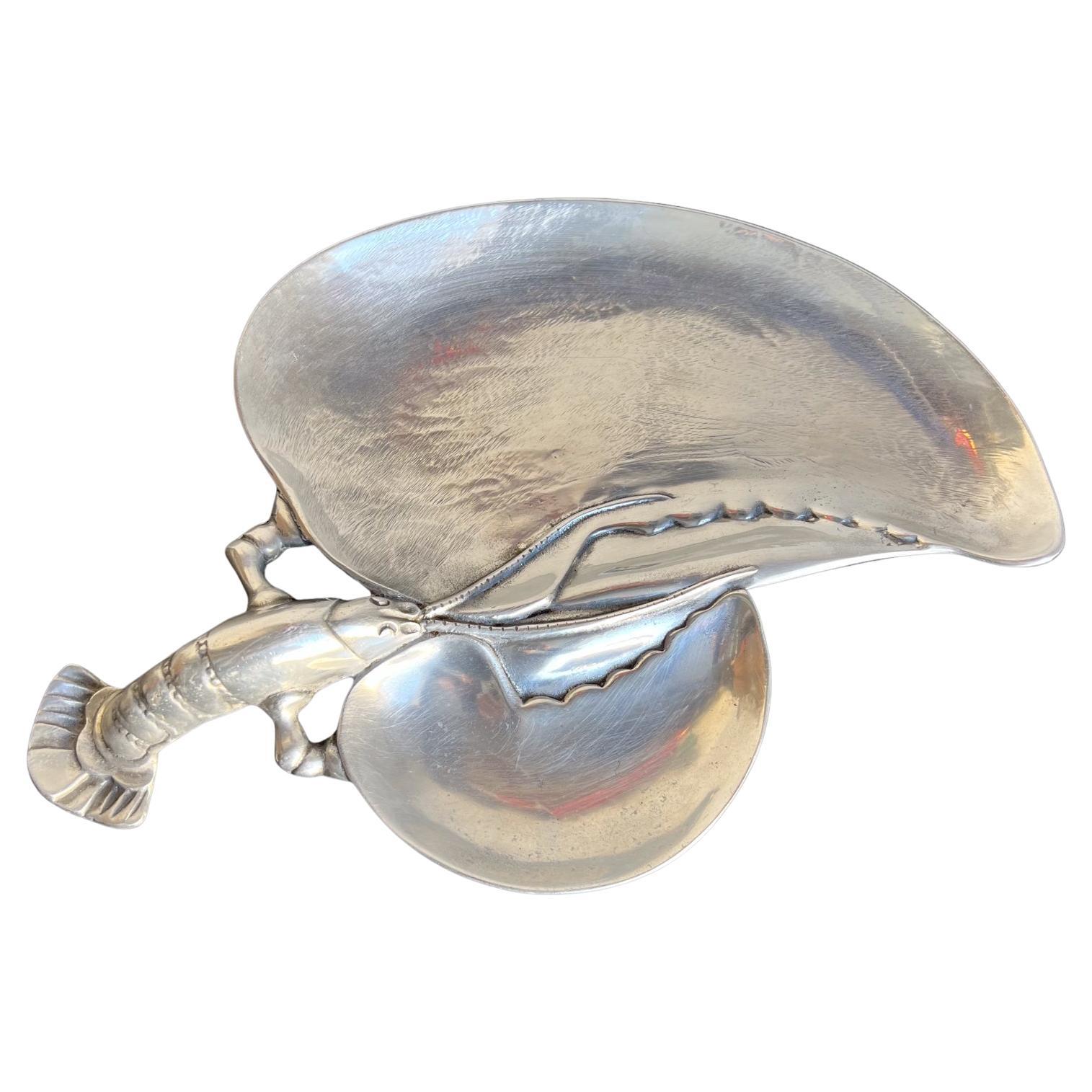 1970s Bruce Cox Lobster Sculptural Serving Tray Platter