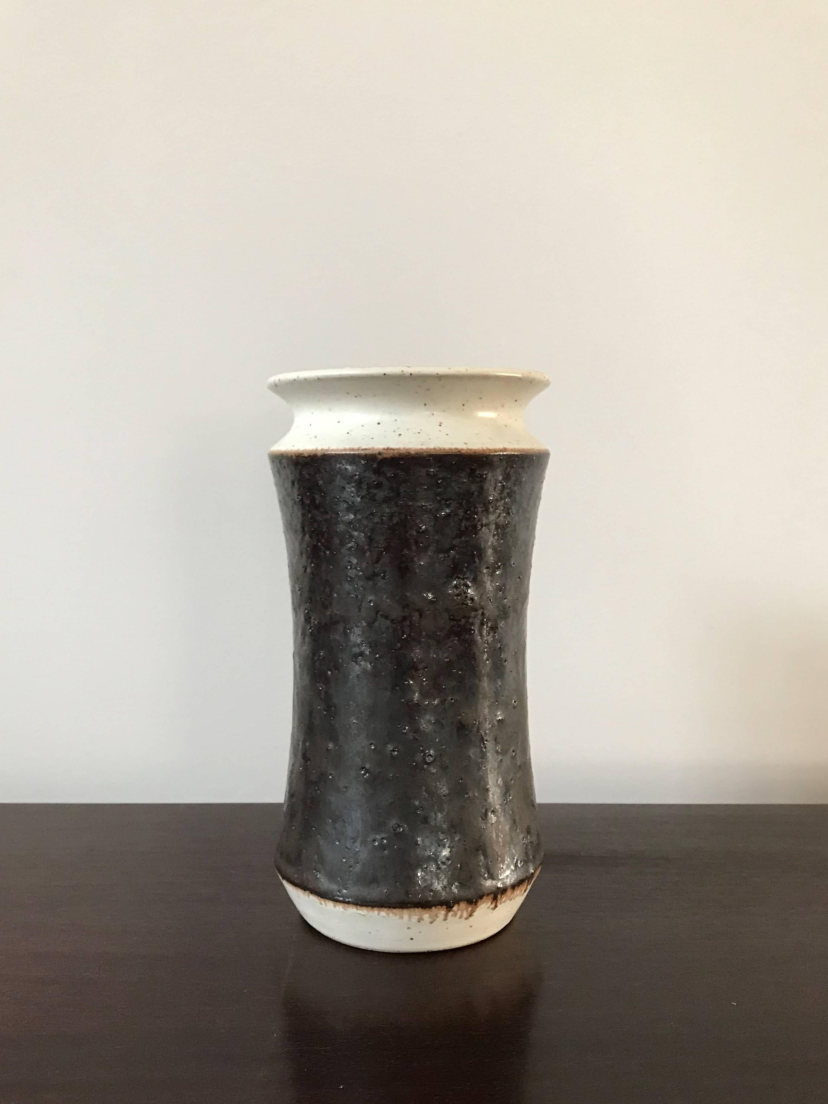 Italian ceramic vase designed by Bruno Gambone, marked on the bottom Gambone Italy, circa 1970s.