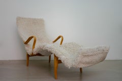 1970s Bruno Mathsson "Pernilla 3" Easy Lounge Chair by Karl Mathsson, Sweden