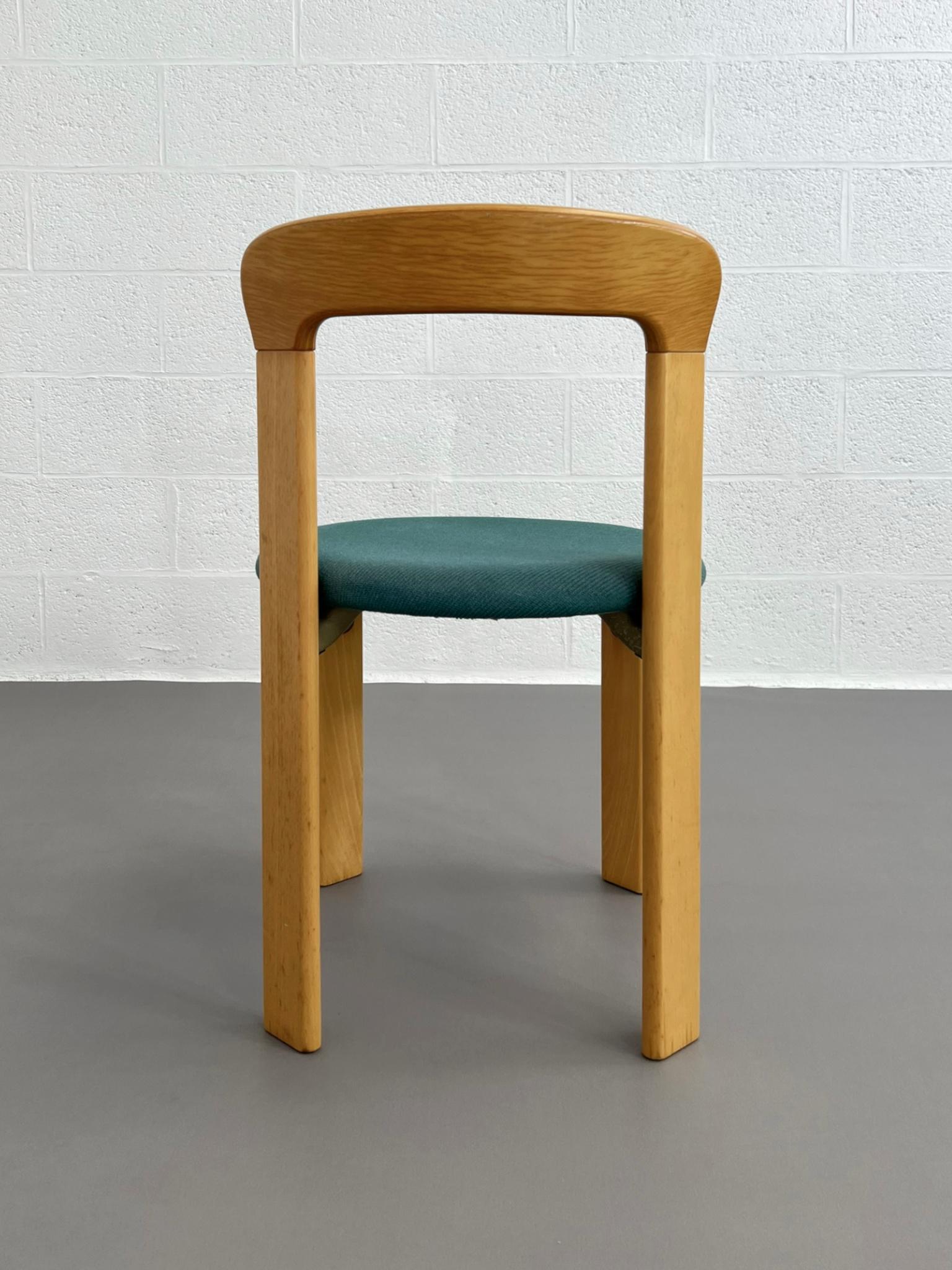 1970s Bruno Rey's Design Dining Set Table and Four Chairs Kusch&Co For Sale 3