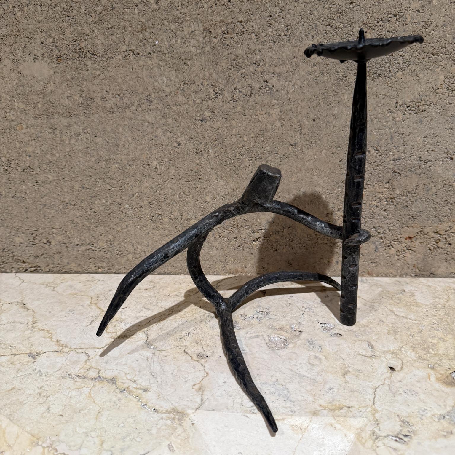 1970s Brutalist Abstract Candle Holder In Good Condition In Chula Vista, CA