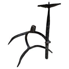 1970s Brutalist Abstract Candle Holder