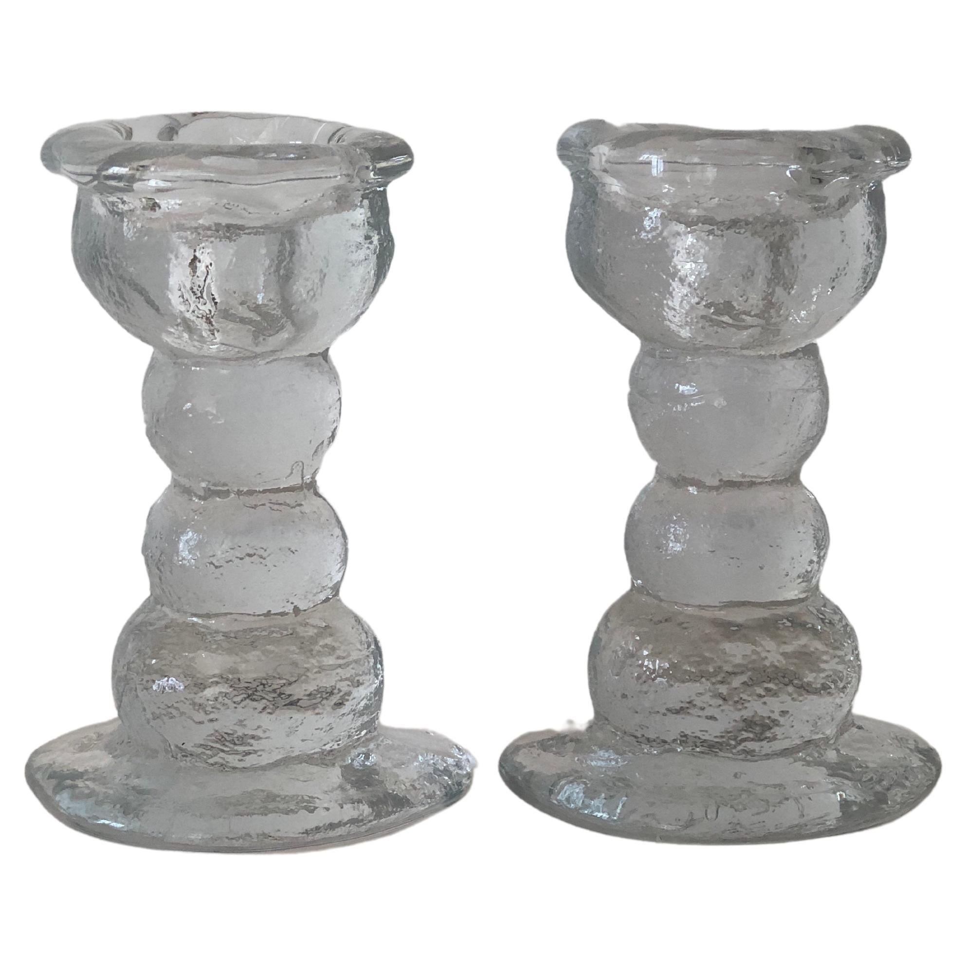 1970s Brutalist Candlesticks by Pertti Santalahti for Humppila, Finland For Sale