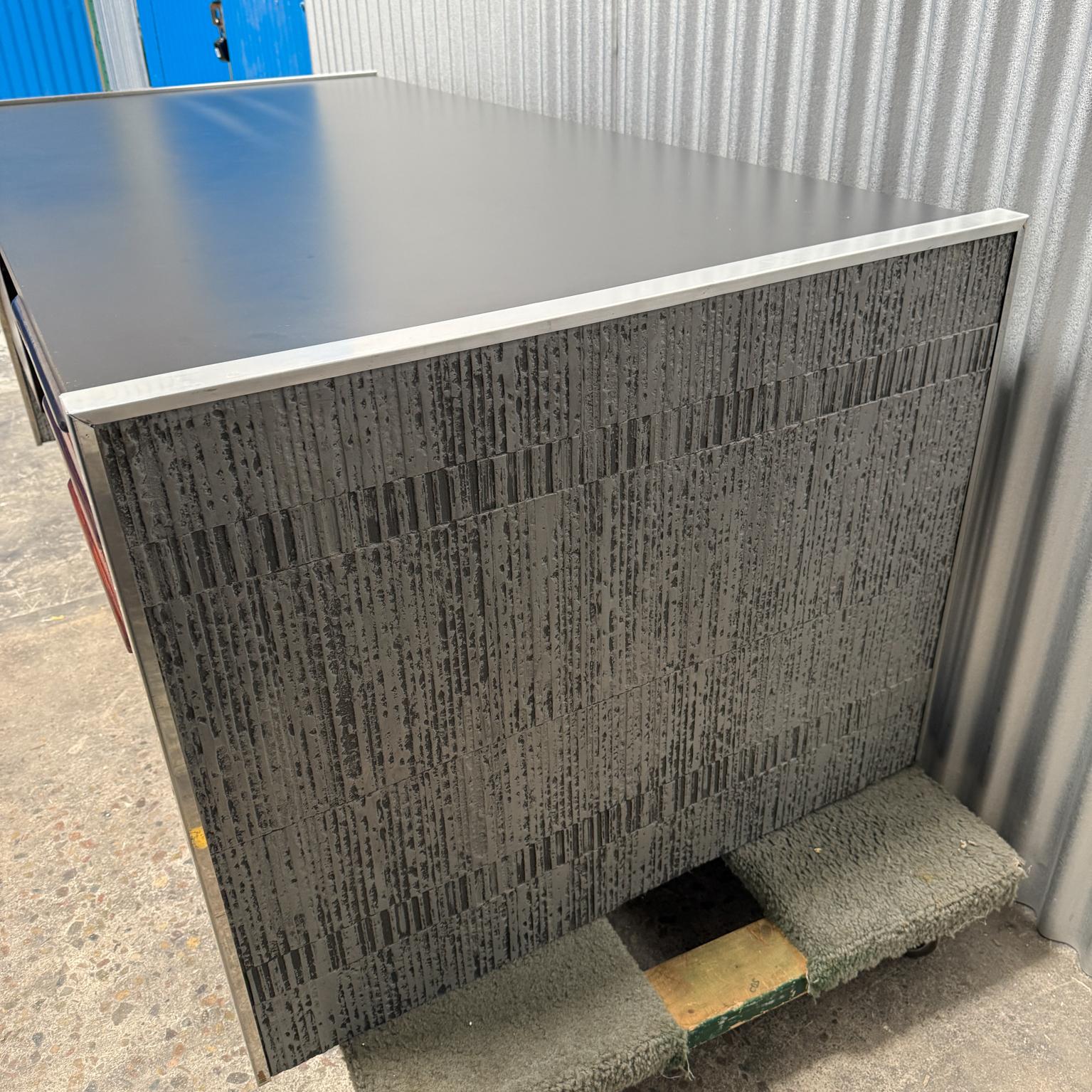 1970s Brutalist Desk Mccarroll & Gillespe Forms+Surfaces Santa Barbara For Sale 4