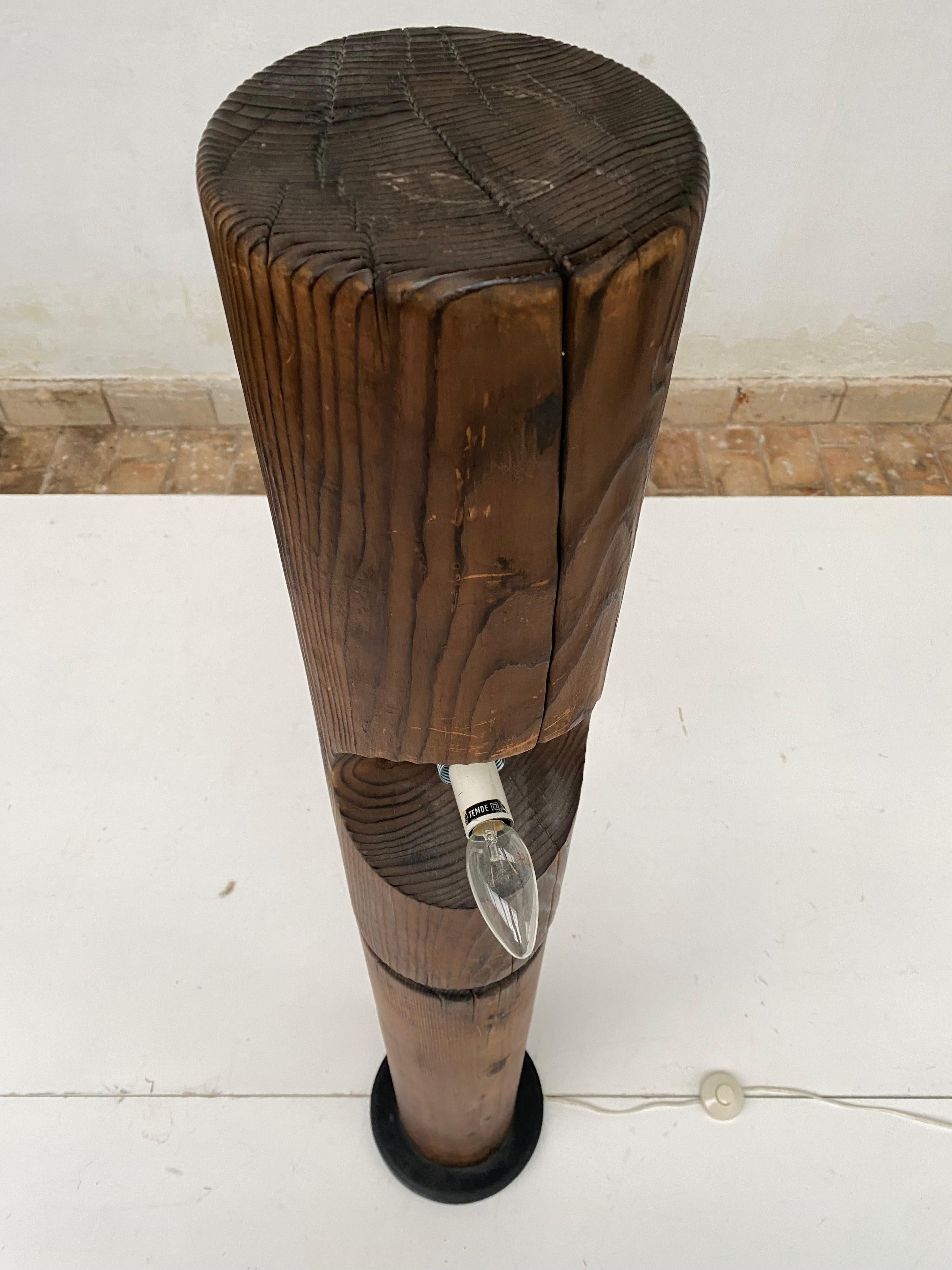 Iron 1970s Brutalist Floorlamp + Pendant by Temde Leuchten Germany / Switzerland For Sale