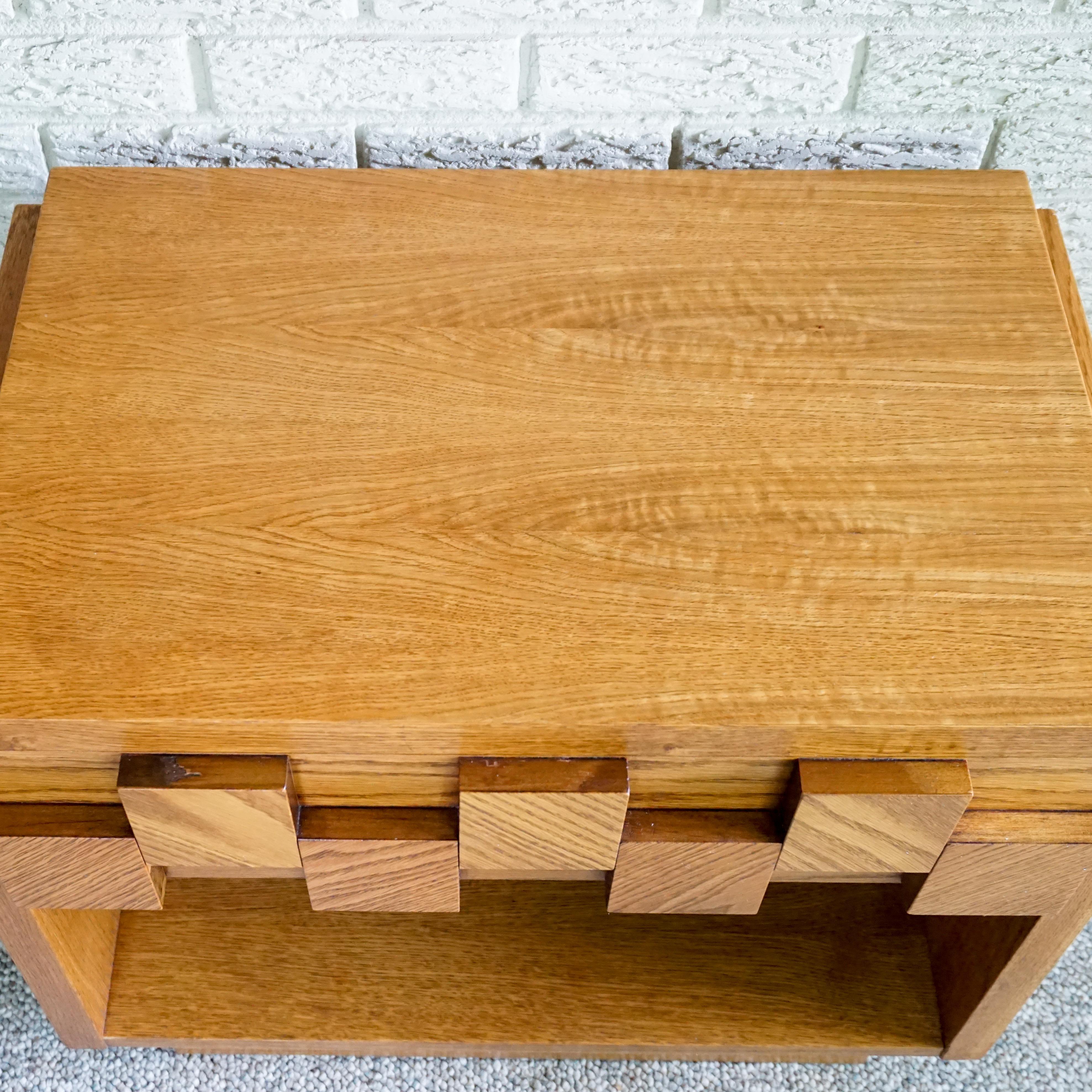 Late 20th Century 1970s Brutalist Lane Staccato Nightstands with Drawer For Sale