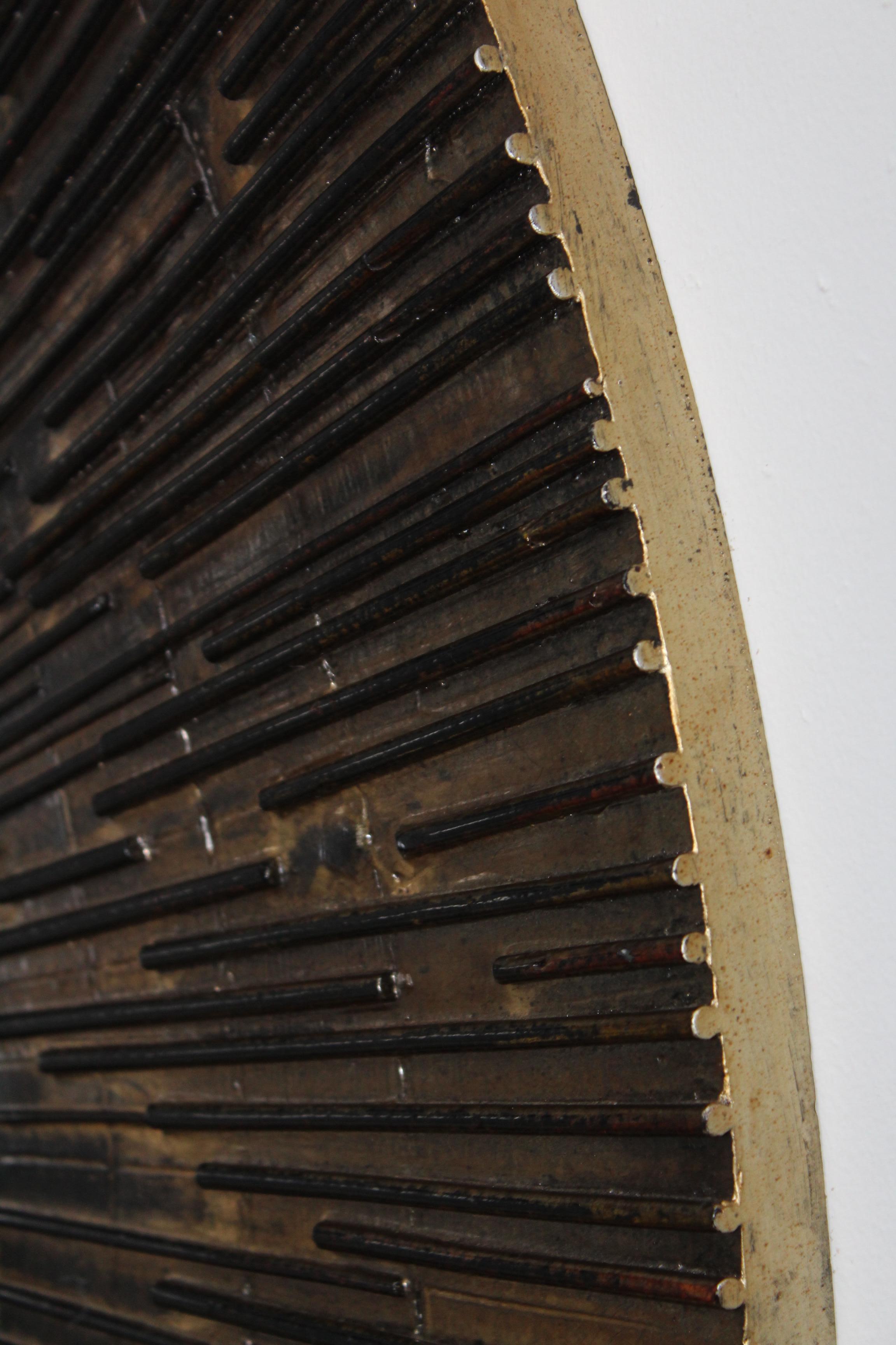 1970s Brutalist Paul Evans Style Wall Mirror 5