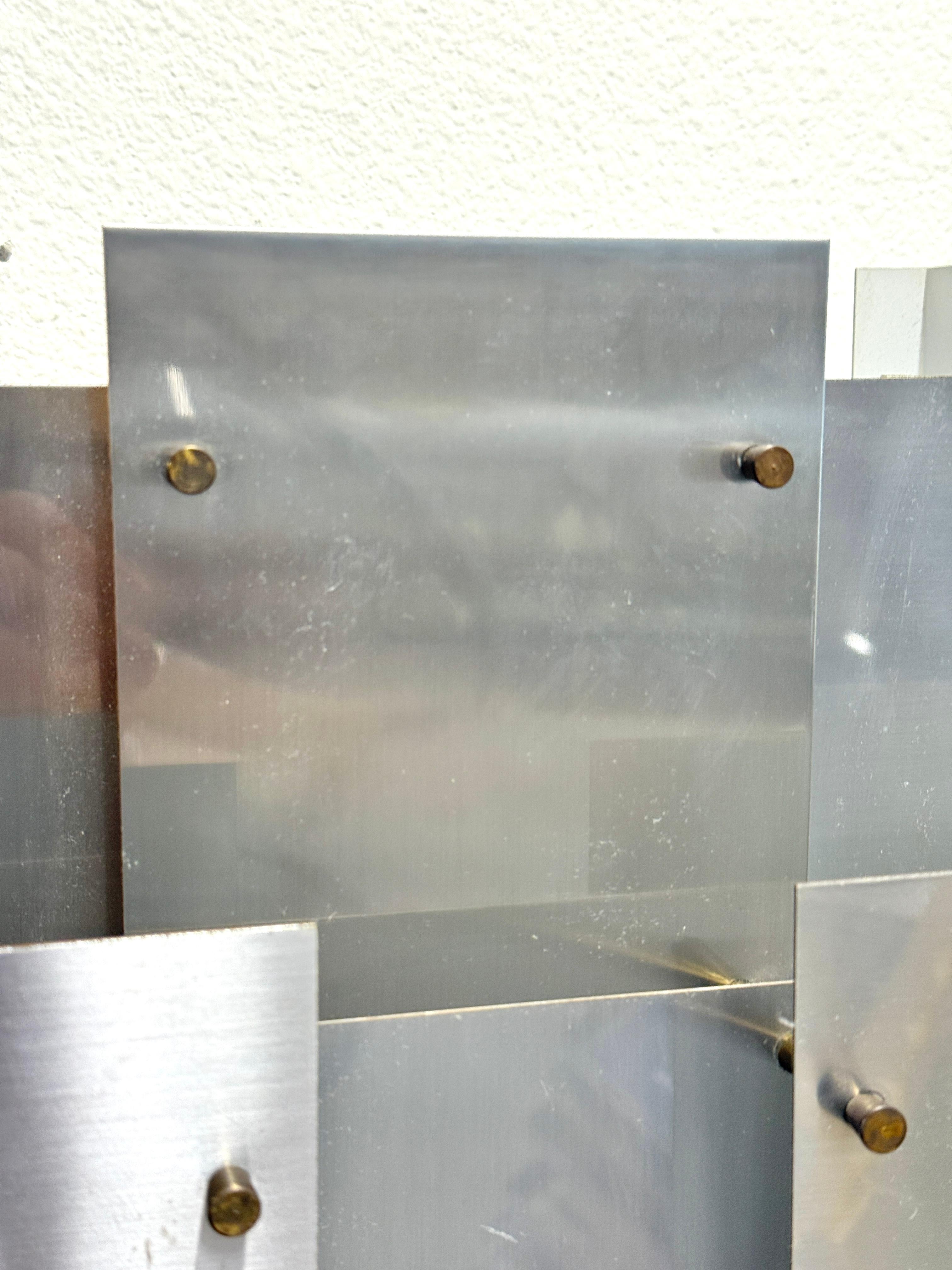 1970’s Brutalist Sonneman Cityscape Sconce For Sale 4
