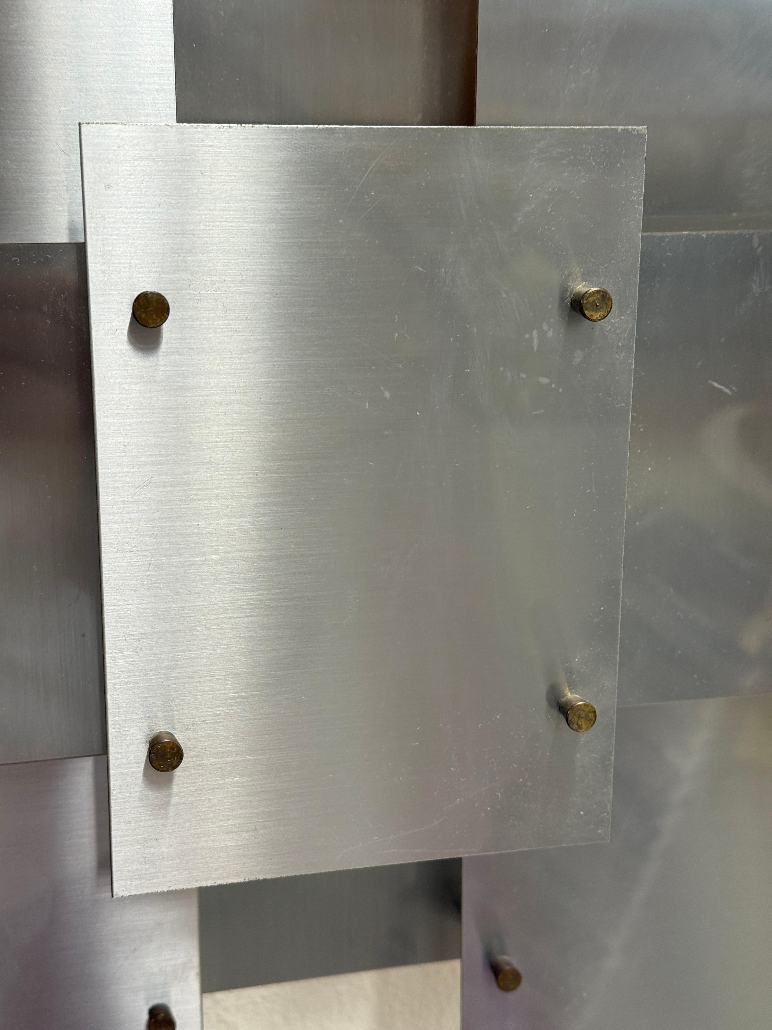 1970’s Brutalist Sonneman Cityscape Sconce For Sale 1