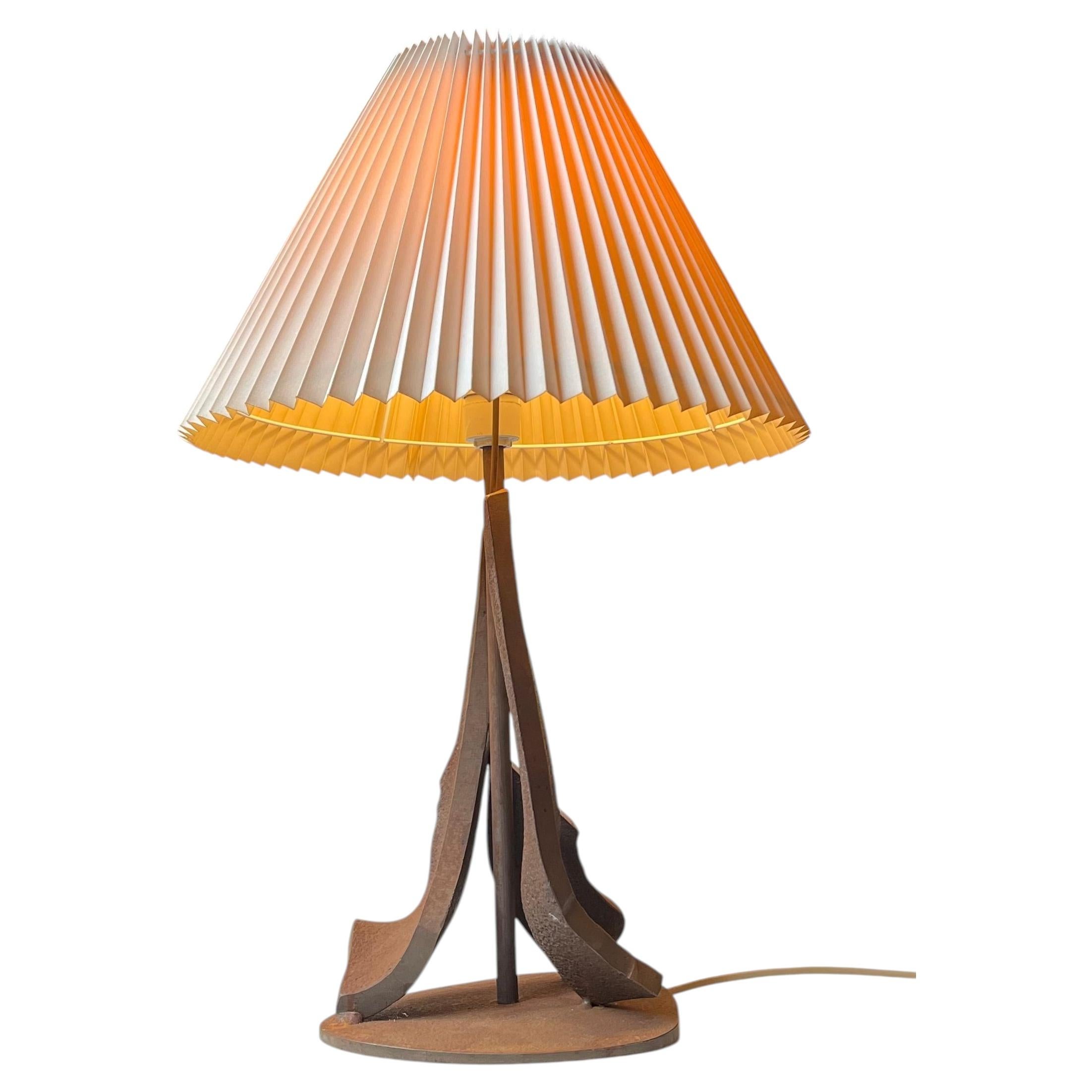 1970s Brutalist Steel Table Lamp made from The Ship Bow of 'Princess Margrethe' For Sale