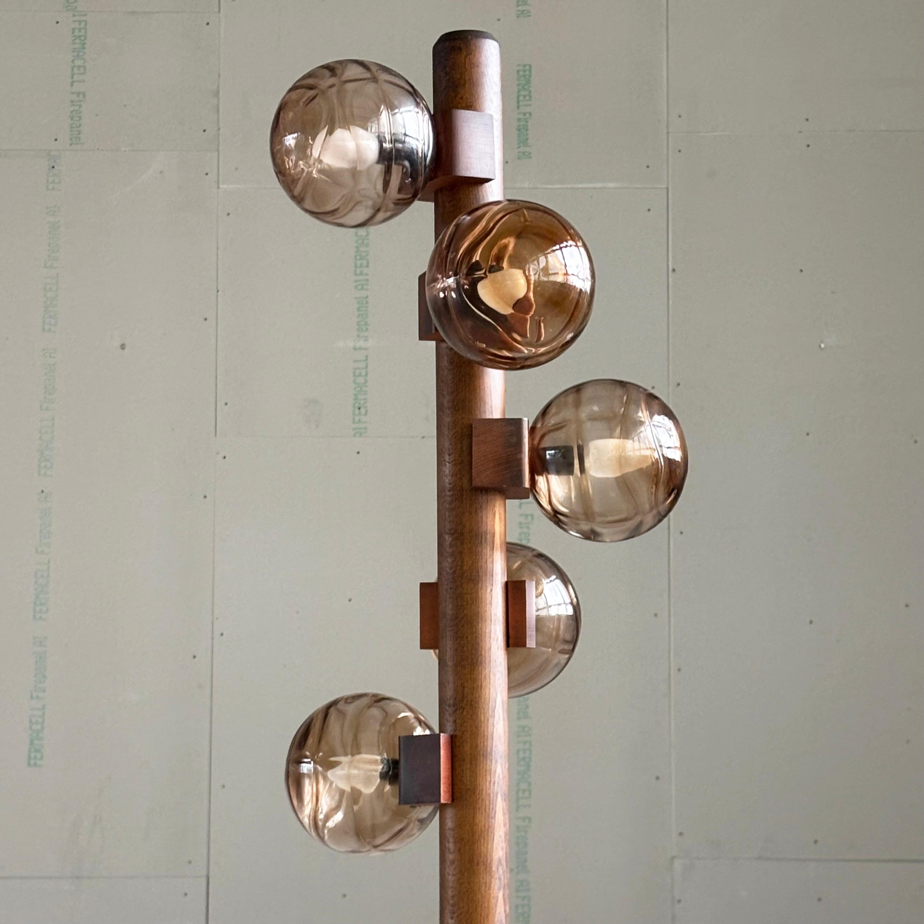 1970's Brutalist style Floor Lamp by Temde, Switzerland (Brutalismus) im Angebot