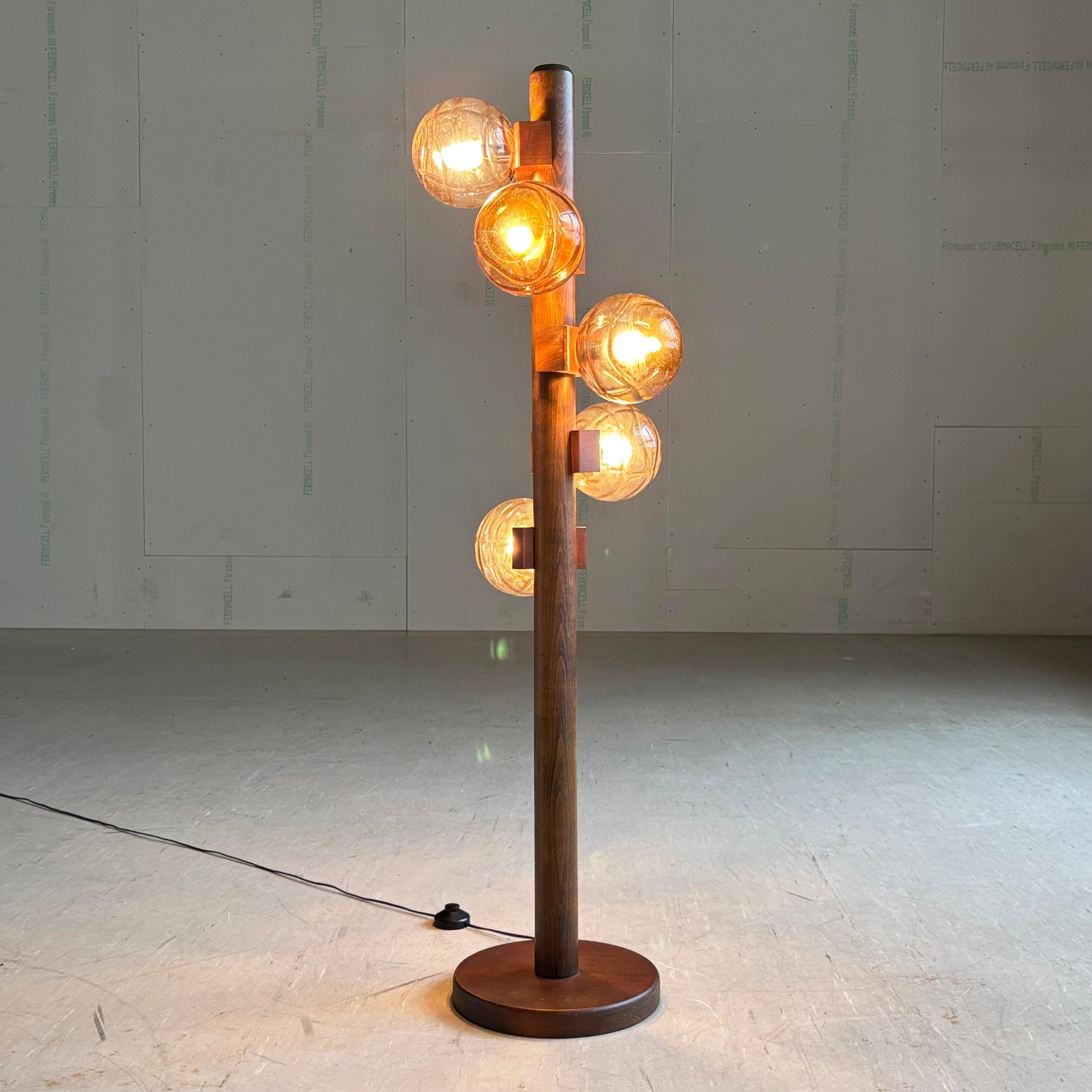 1970's Brutalist style Floor Lamp by Temde, Switzerland (Schweizerisch) im Angebot
