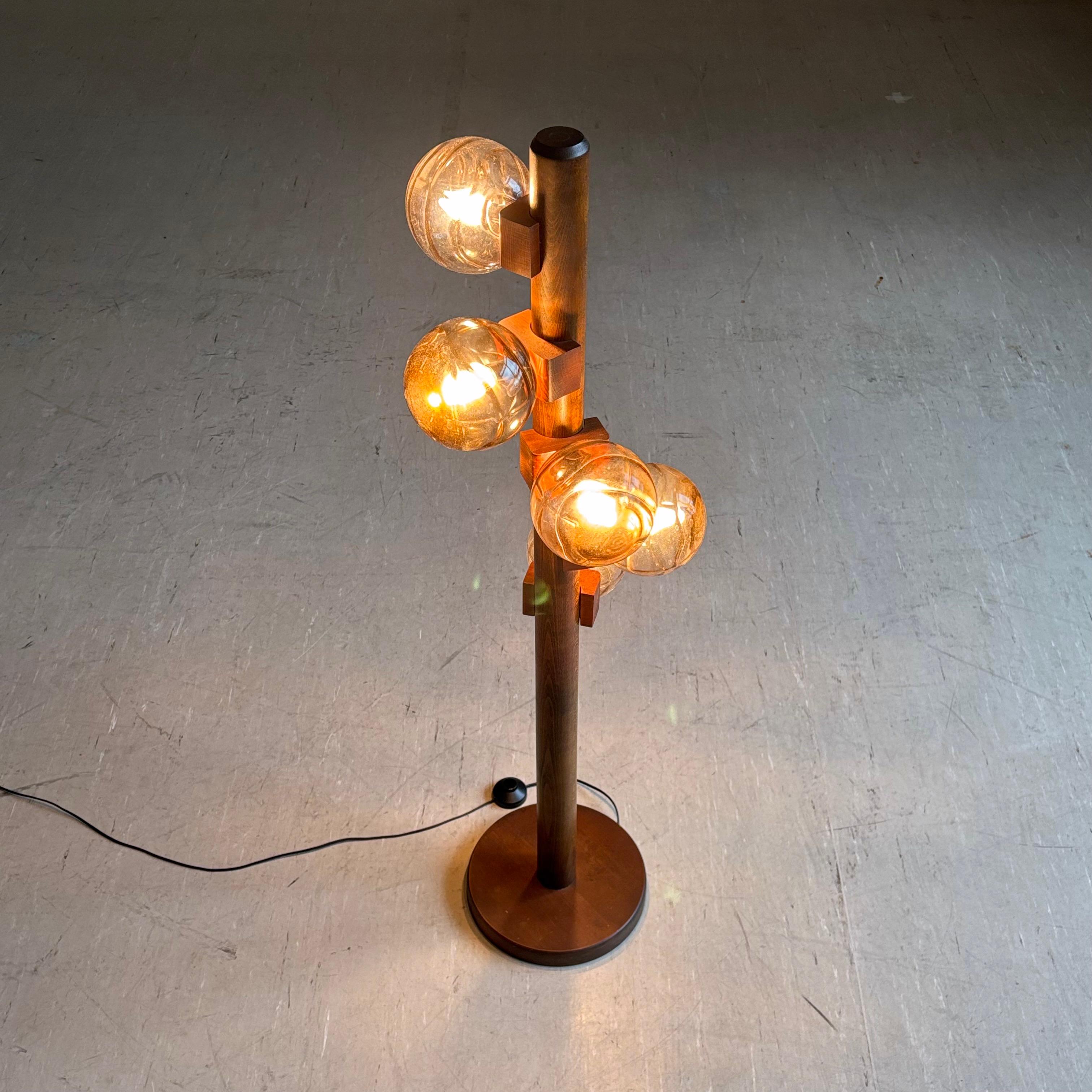 1970's Brutalist style Floor Lamp by Temde, Switzerland im Angebot 1