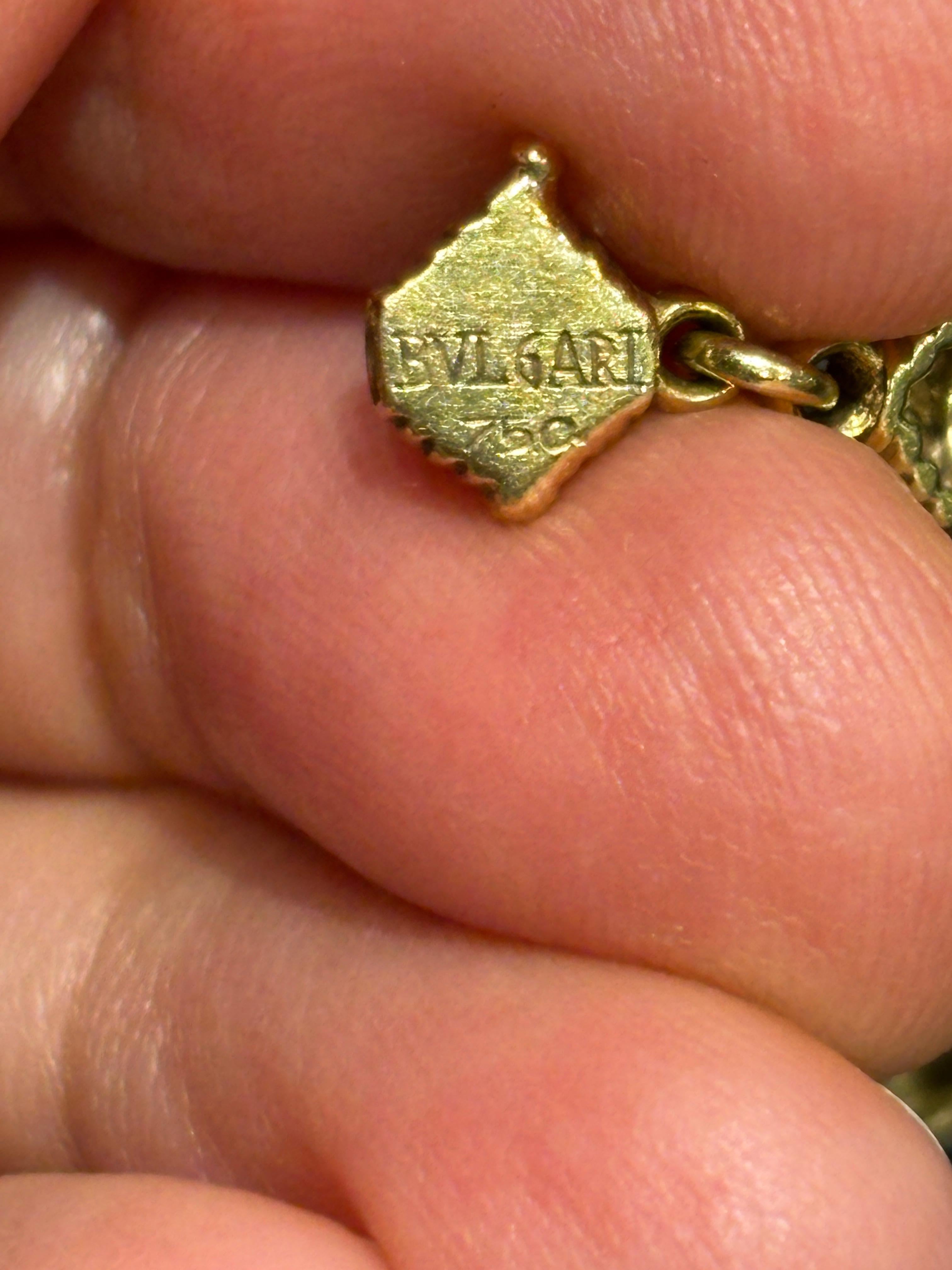 da uomo o donna Collana Bulgari anni '70 in oro 18k e corallo in vendita