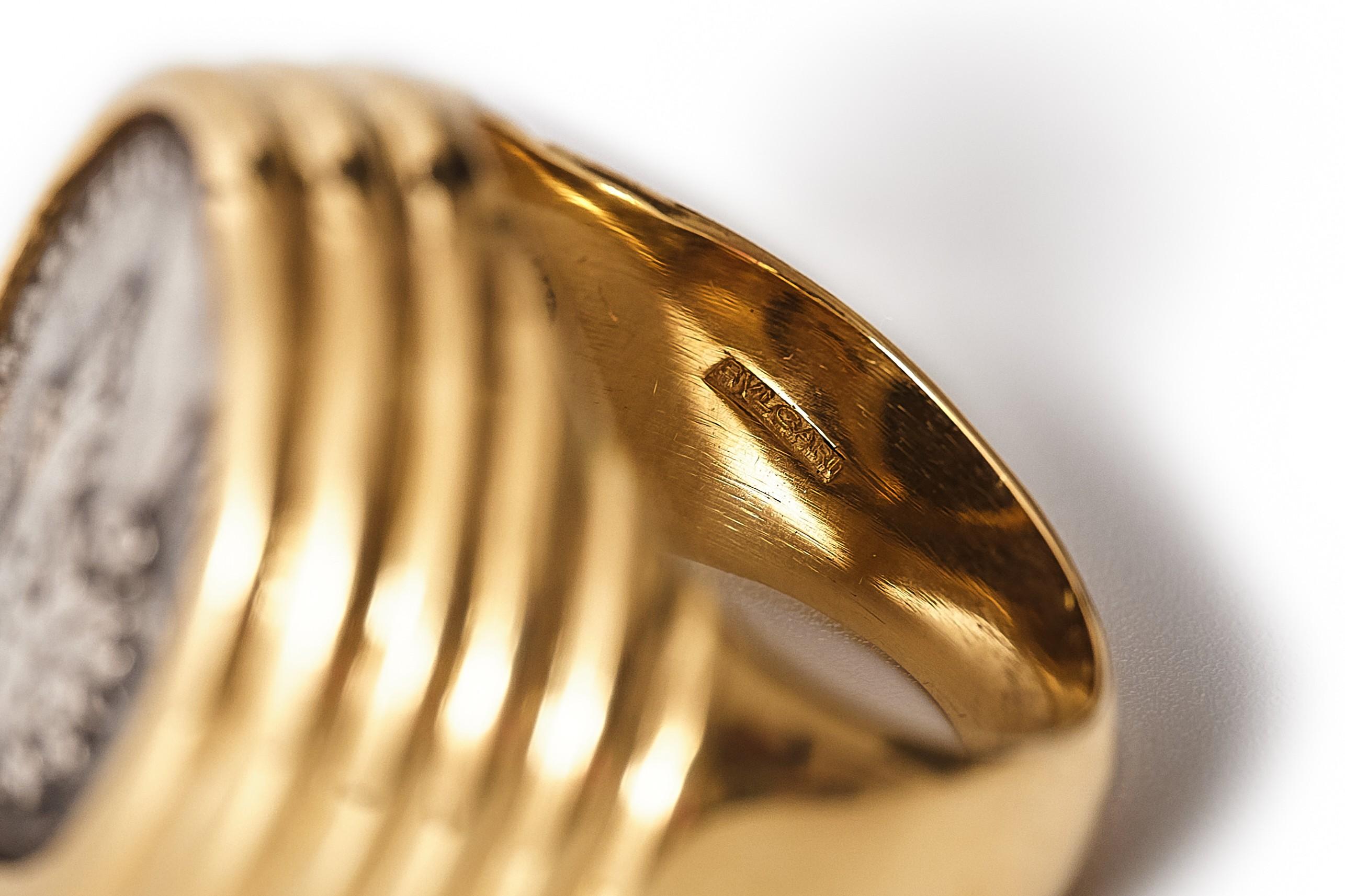 Anillo Bulgari Monete años 70, Emperador Commudos 180 - 192dc en venta 6