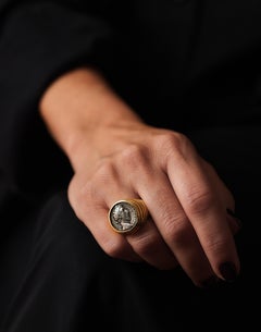 1970s Bulgari Monete ring, Emperor Commudos 180 - 192dc