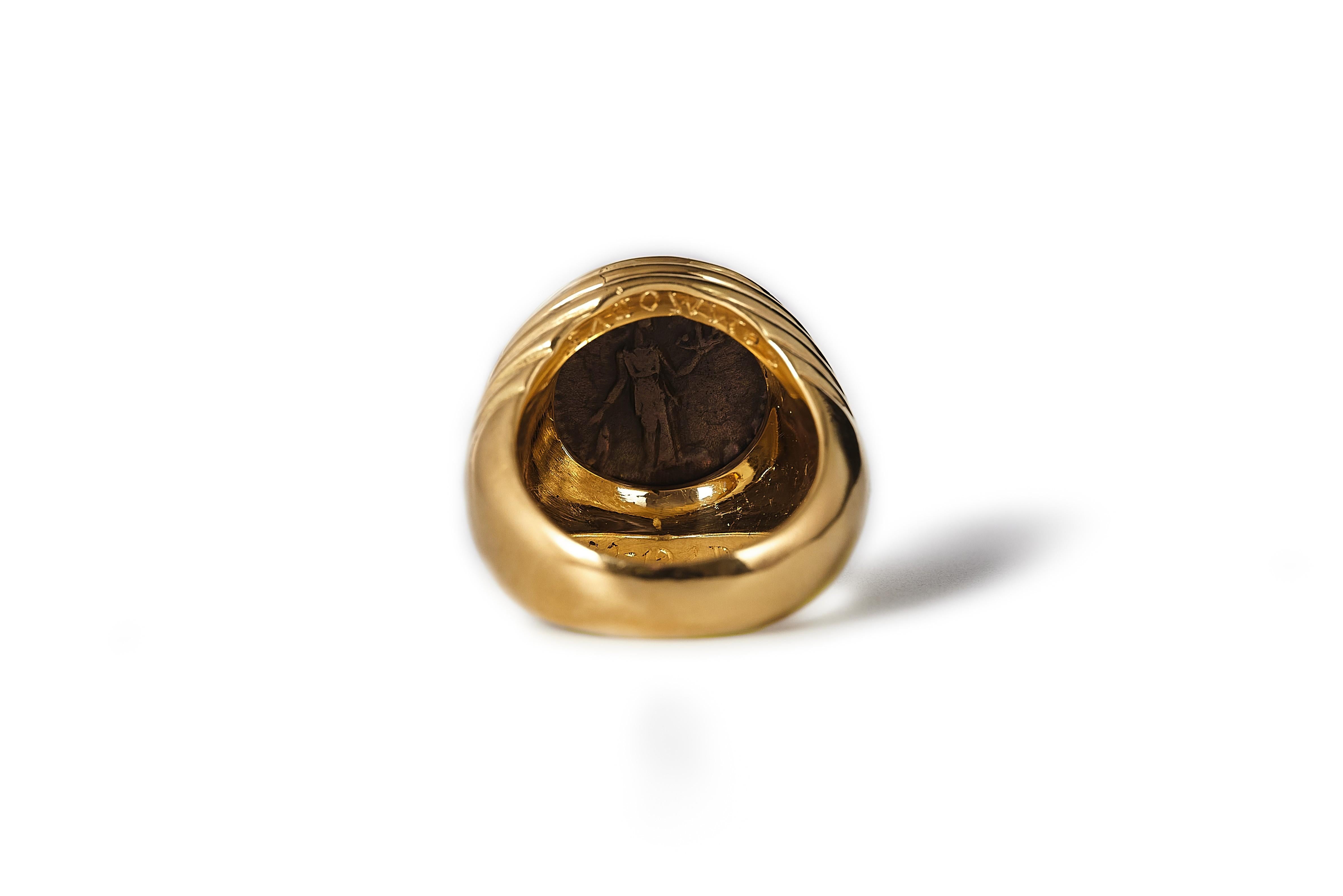 Anillo Bulgari Monete años 70, Emperador Commudos 180 - 192dc en venta 2
