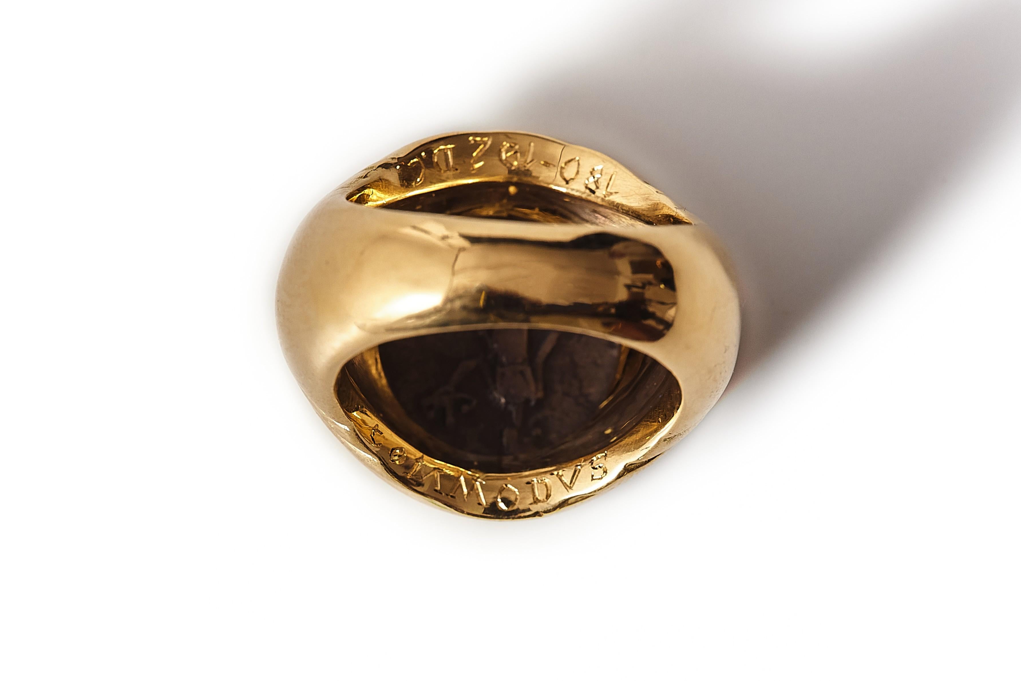 Anillo Bulgari Monete años 70, Emperador Commudos 180 - 192dc en venta 4