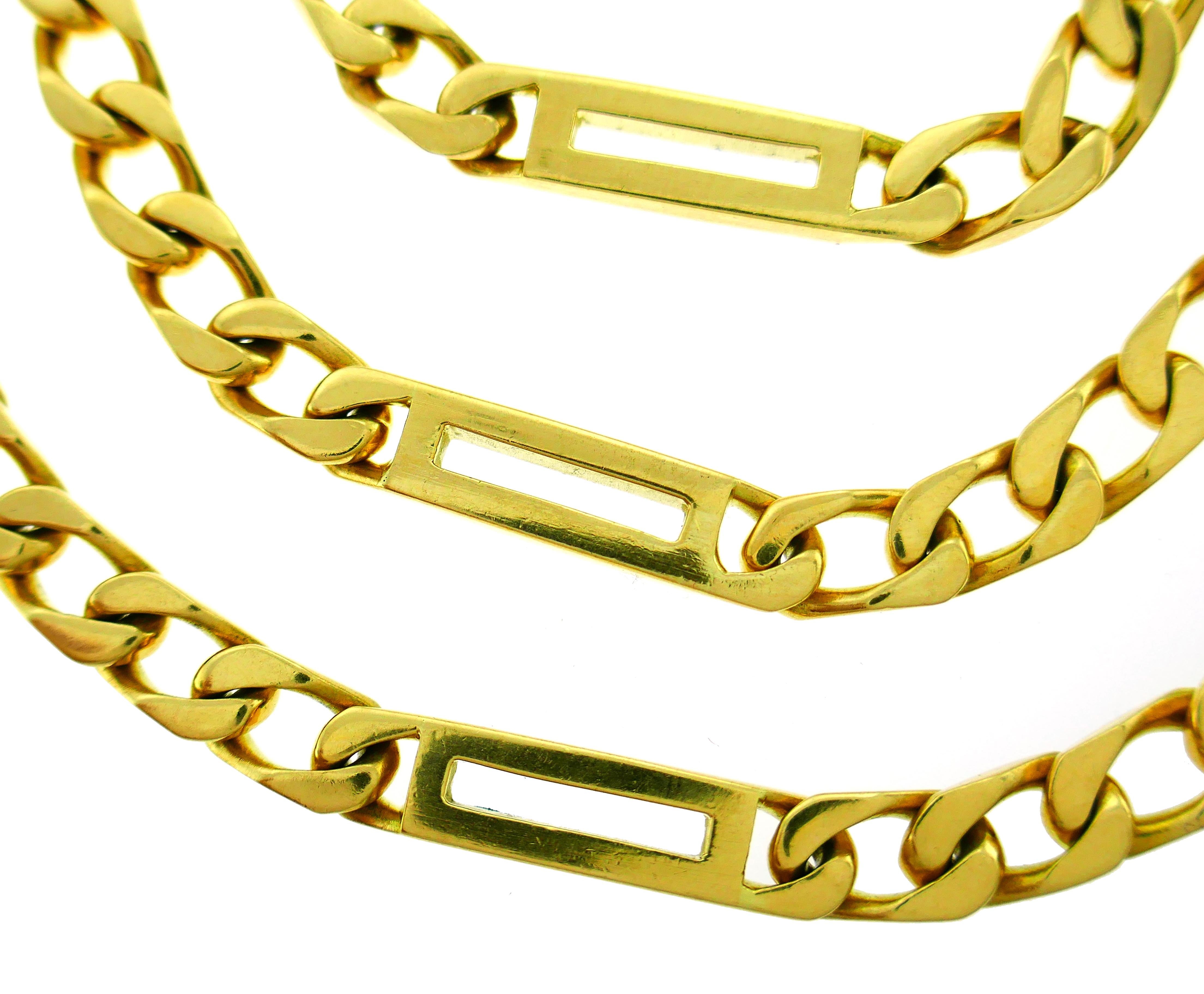 Women's or Men's 1970s Bulgari Yellow Gold Chain Necklace
