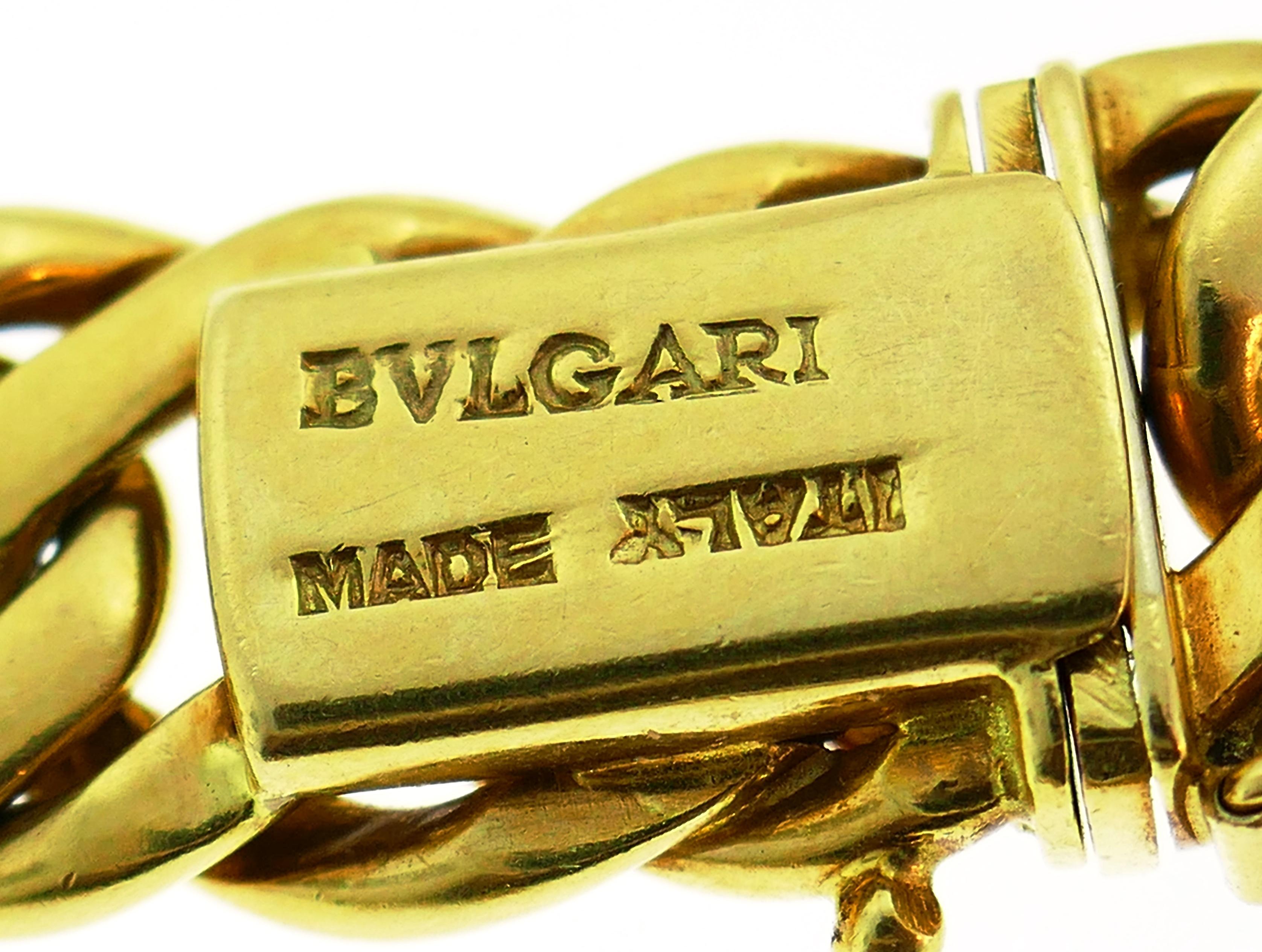 1970s Bulgari Yellow Gold Chain Necklace 3