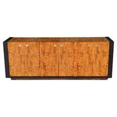 Credenza de madera de Burl de los años 70