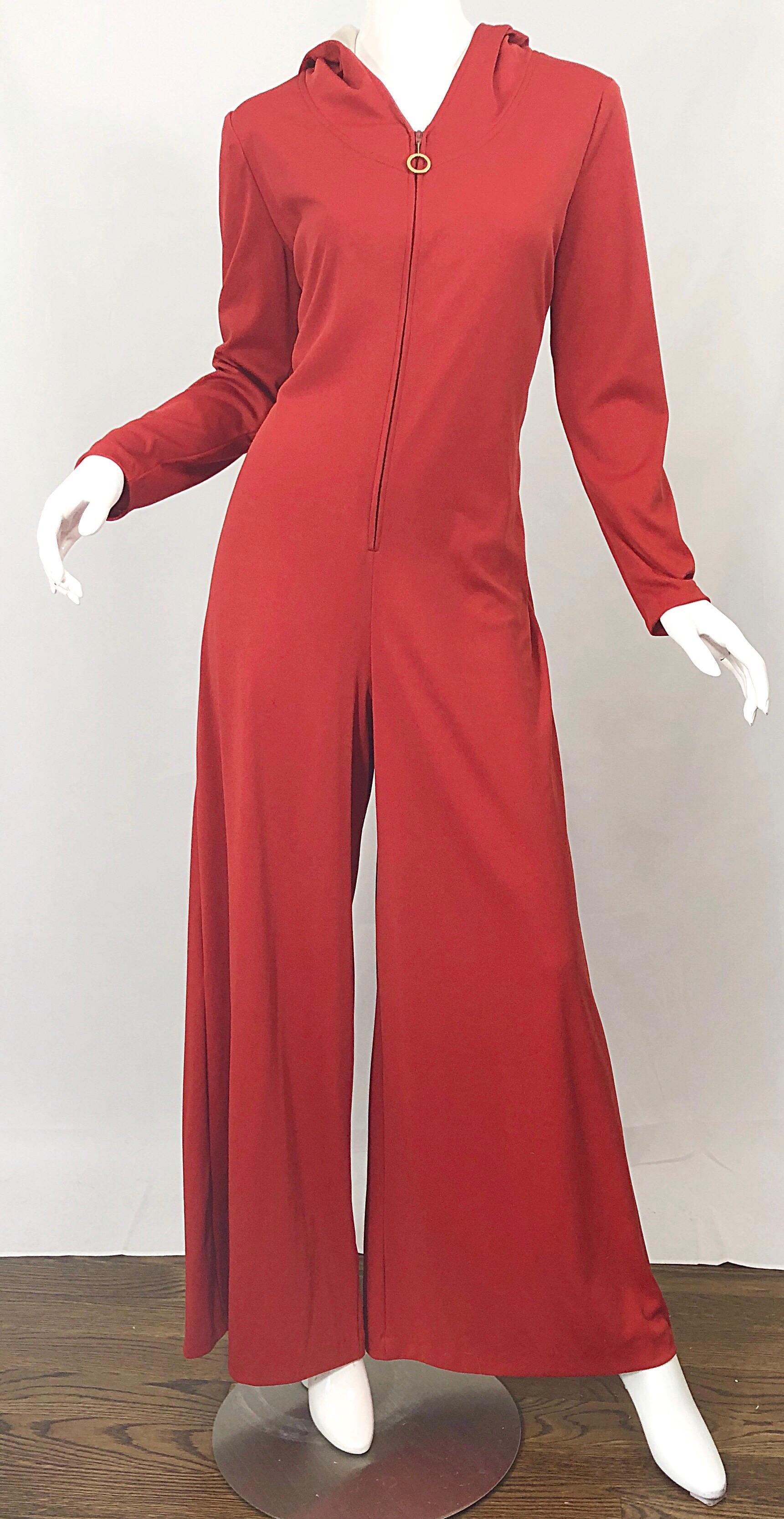 flared jumpsuit 70s