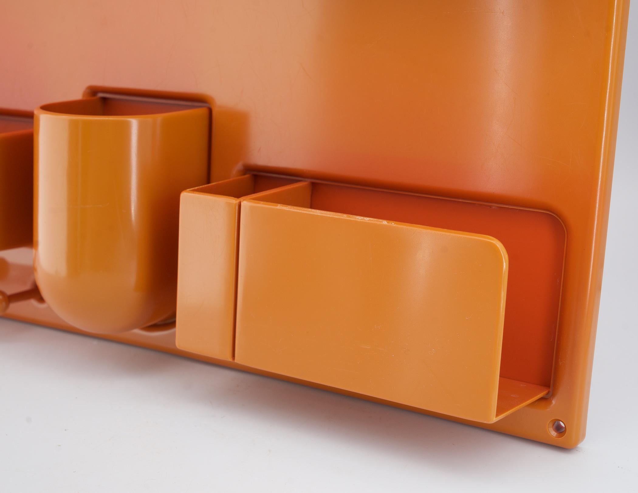 Late 20th Century 1970s Burnt Orange Organizer Wall-All Uten Silo by Female Designer Maurer-Becker