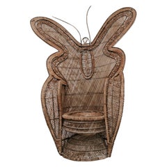 1970s Butterfly Wicker/Rattan Chair