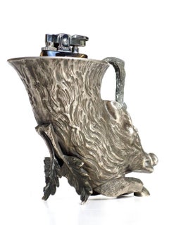 1970s by Gabriella Crespi Italian Design Hollywood Regency "Boar" Lighter