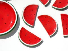 1970s by Italica Ars Watermelon Pottery Set