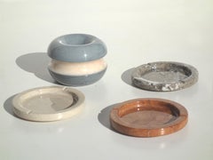 1970s by Massimo Vignelli for Casigliani Marble Smoking Set Ashtray