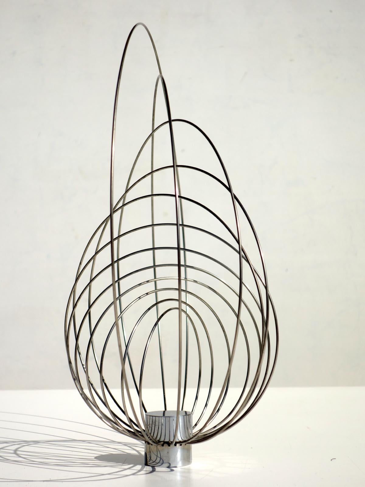 1970s by Paolo Tilche for Arform Italian Design Steel Sculpture In Excellent Condition For Sale In Brescia, IT