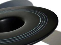 Coppia di vasi in ceramica di Pino Spagnolo Sicart Design Italiano degli anni '70